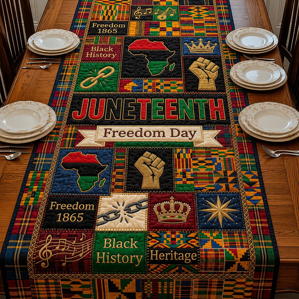 Cultural Threads Quilted Table Runner GFTOMA11806