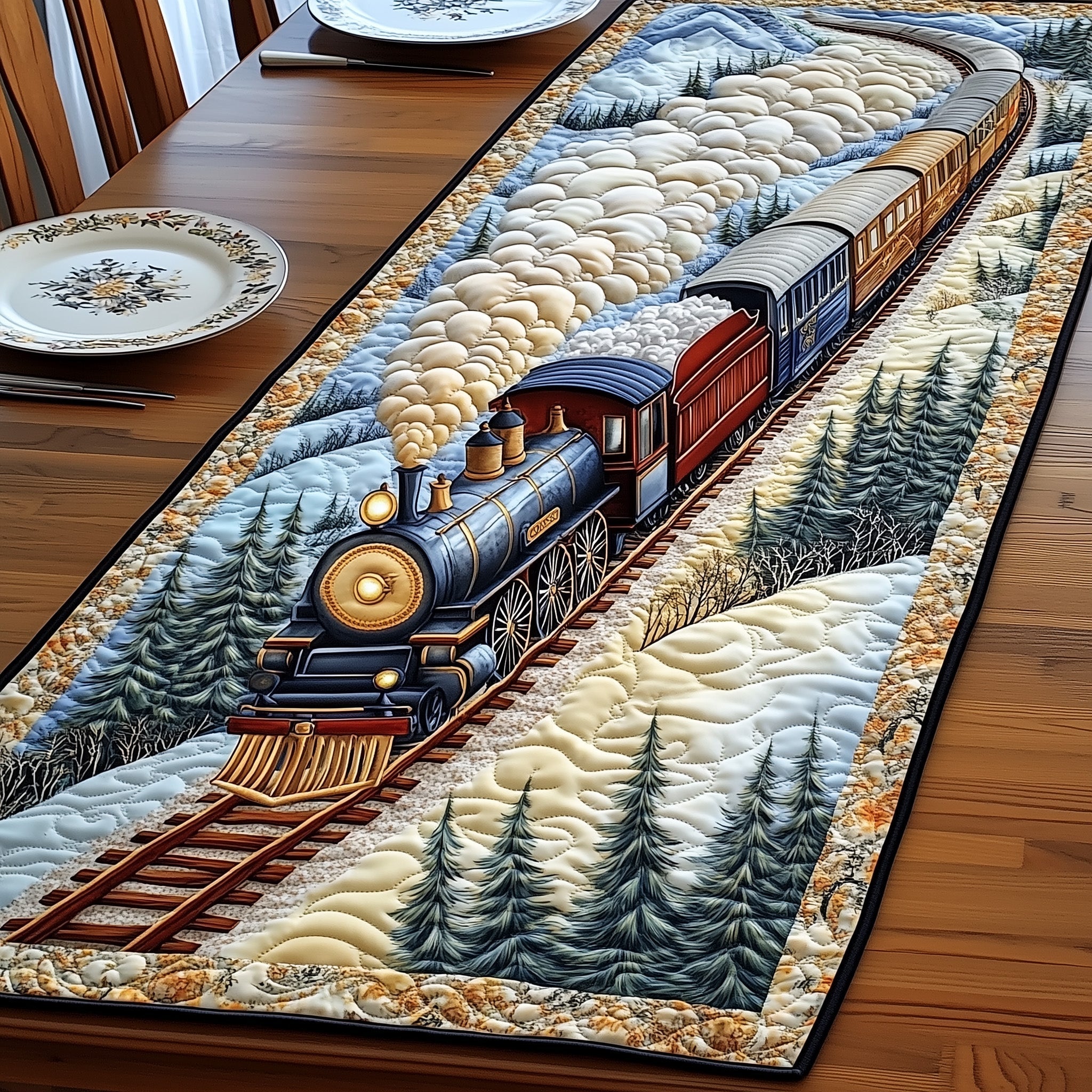 Alpine Express Quilted Table Runner GFTOMA1192