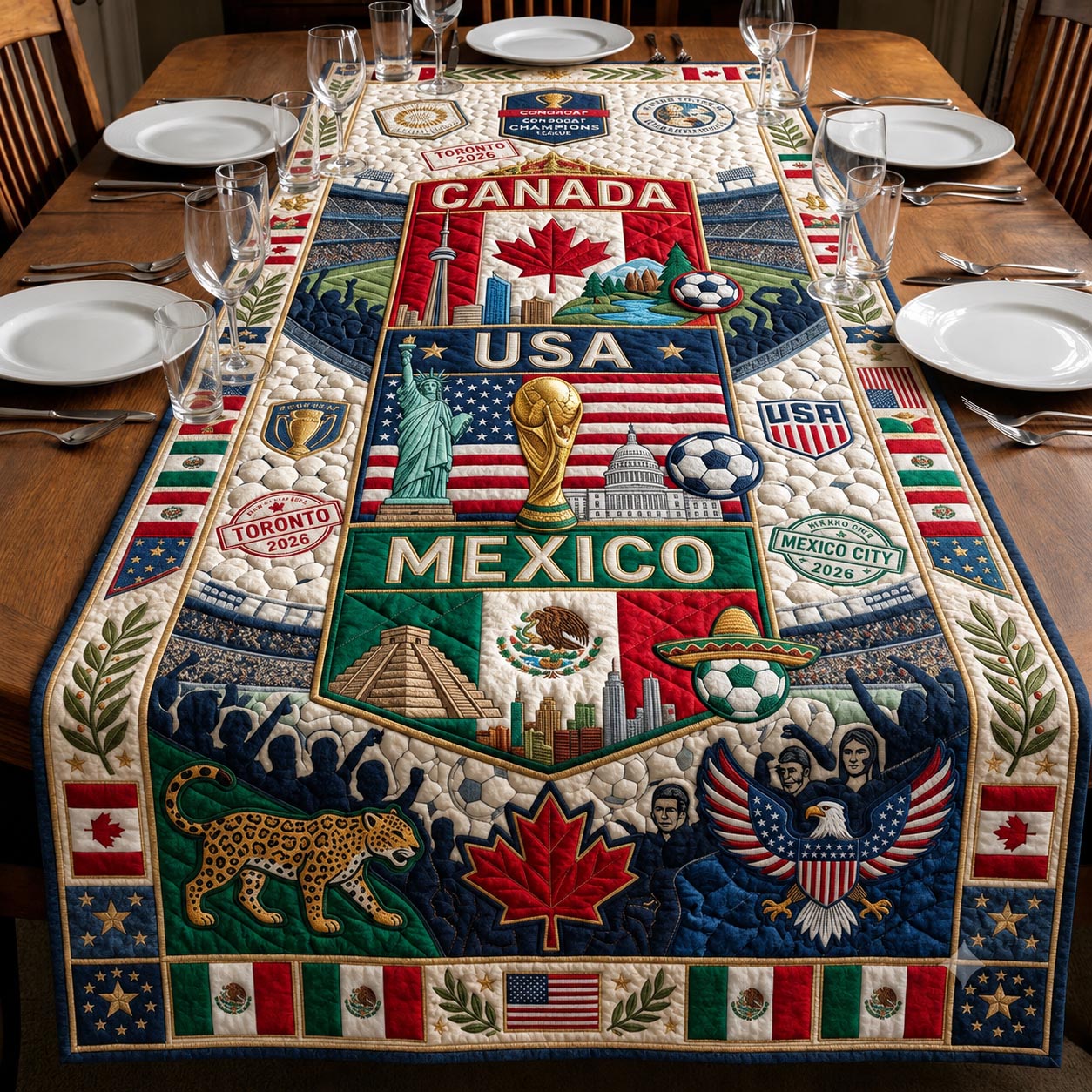 Match Day Quilted Table Runner GFTOMA12218