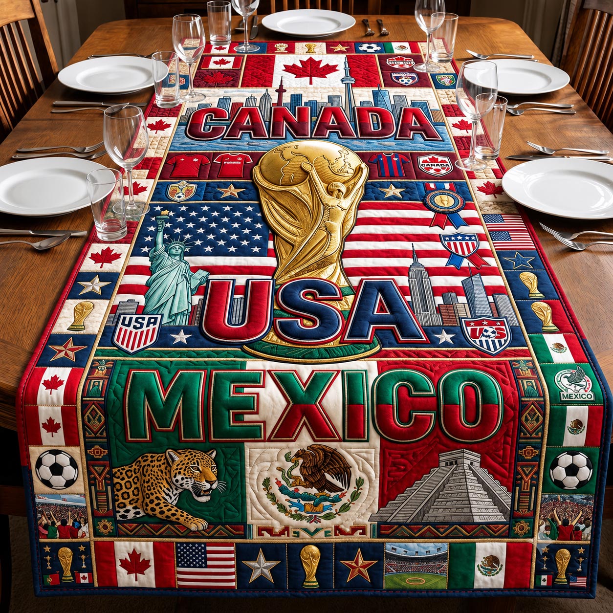 Match Day Quilted Table Runner GFTOMA12219