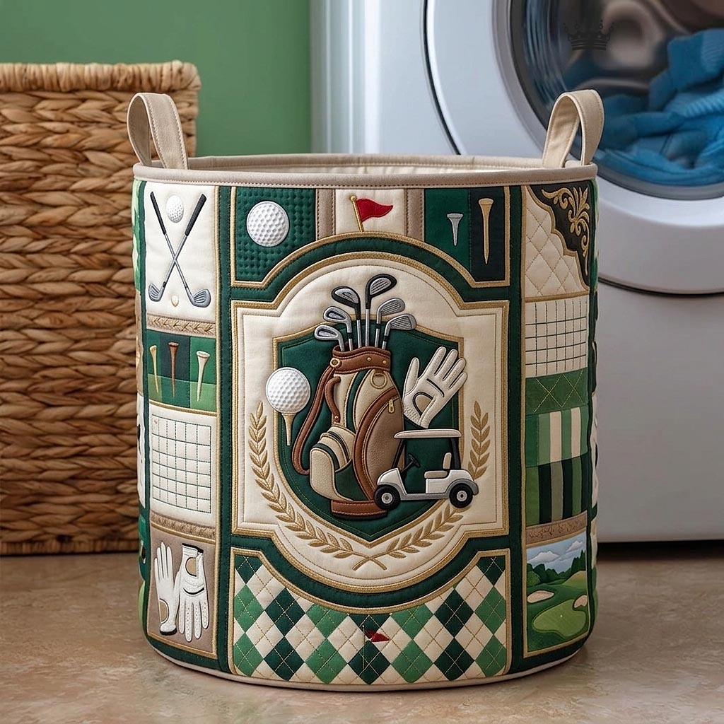 Swing Life Quilted Laundry Basket GFTOMA12251