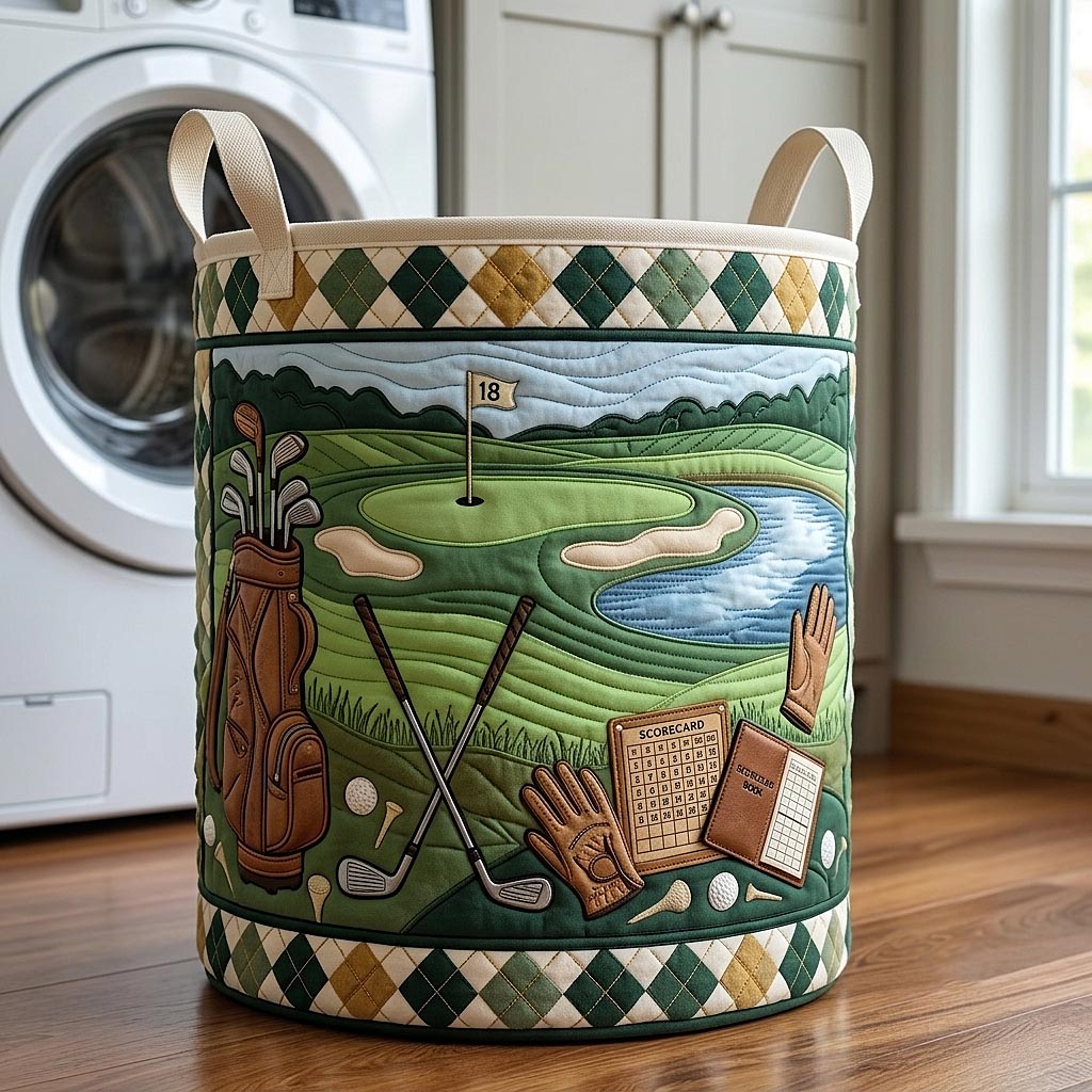 Swing Life Quilted Laundry Basket GFTOMA12252