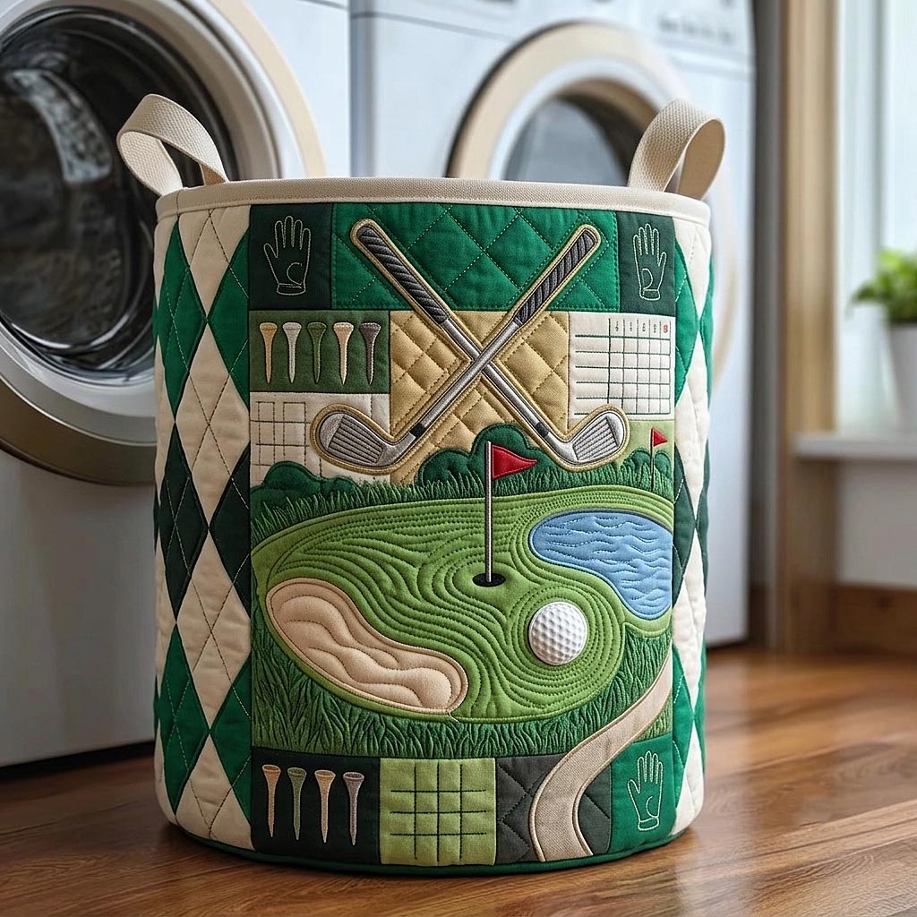 Swing Life Quilted Laundry Basket GFTOMA12253