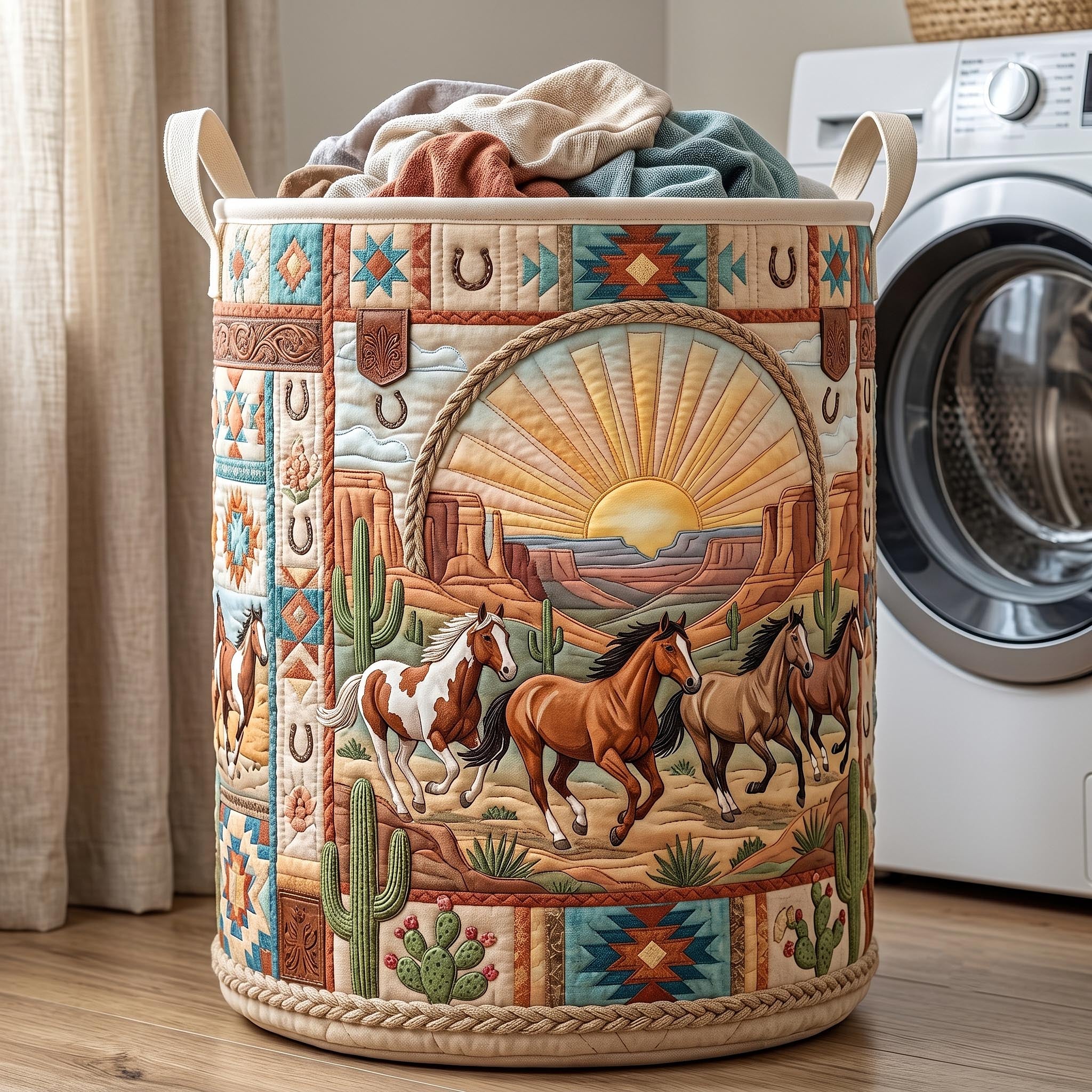 Open Range Quilted Laundry Basket GFTOMA12261