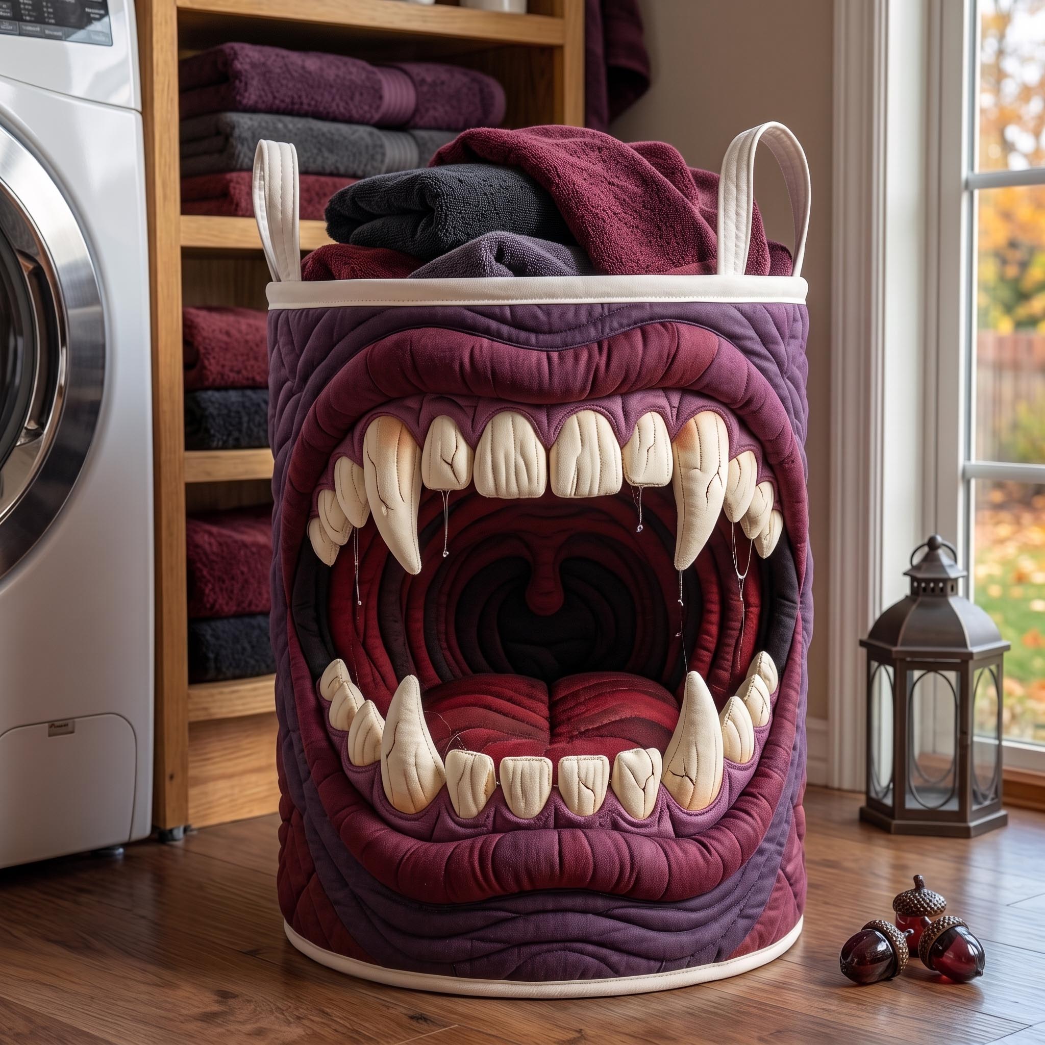 Nightmare Hollow Quilted Laundry Basket GFTOMA13118