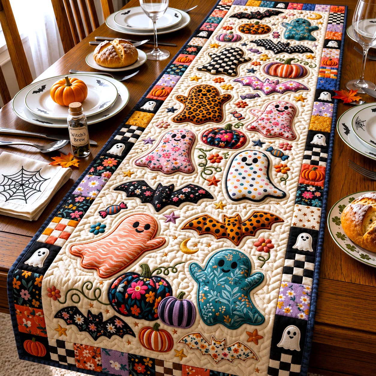 Spooky Season Quilted Table Runner GFTOMA13131