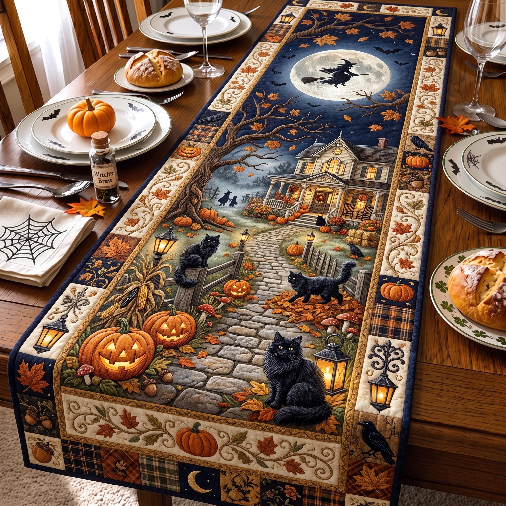 Halloween Magic Quilted Table Runner GFTOMA13132