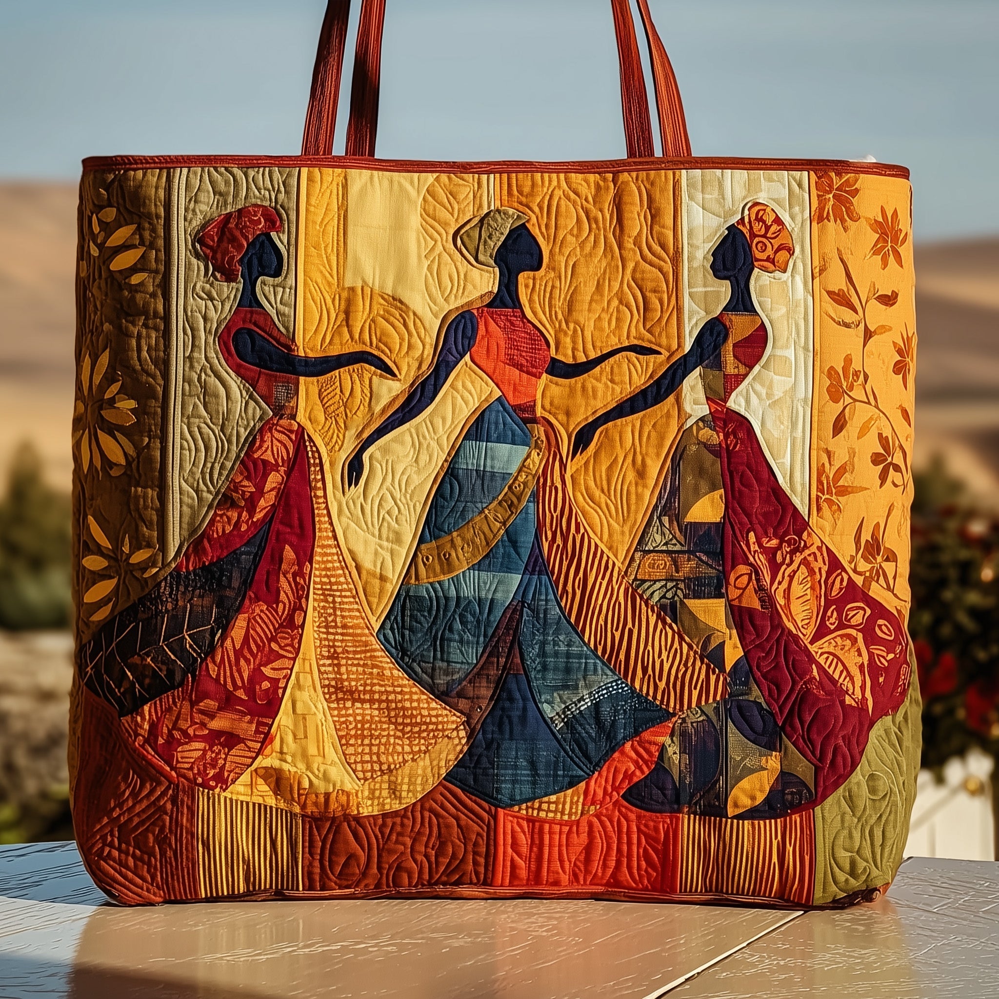 Golden Queens Quilted Tote Bag GFTOMA1615