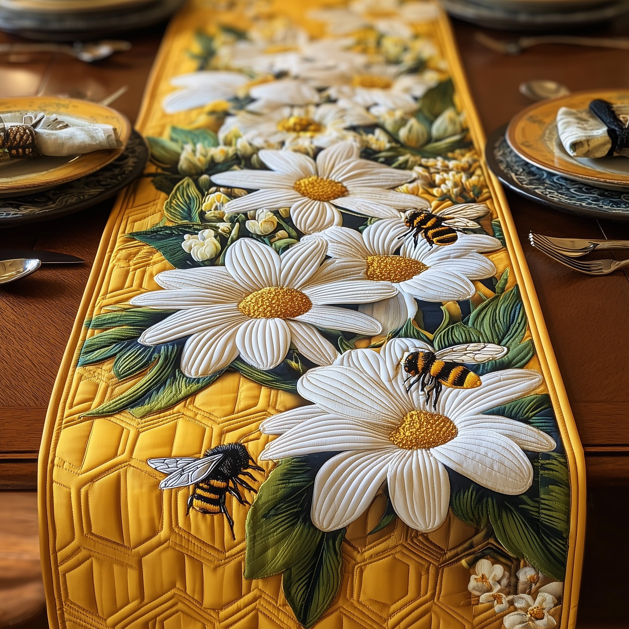Bee Quilted Table Runner GFTOMA2659