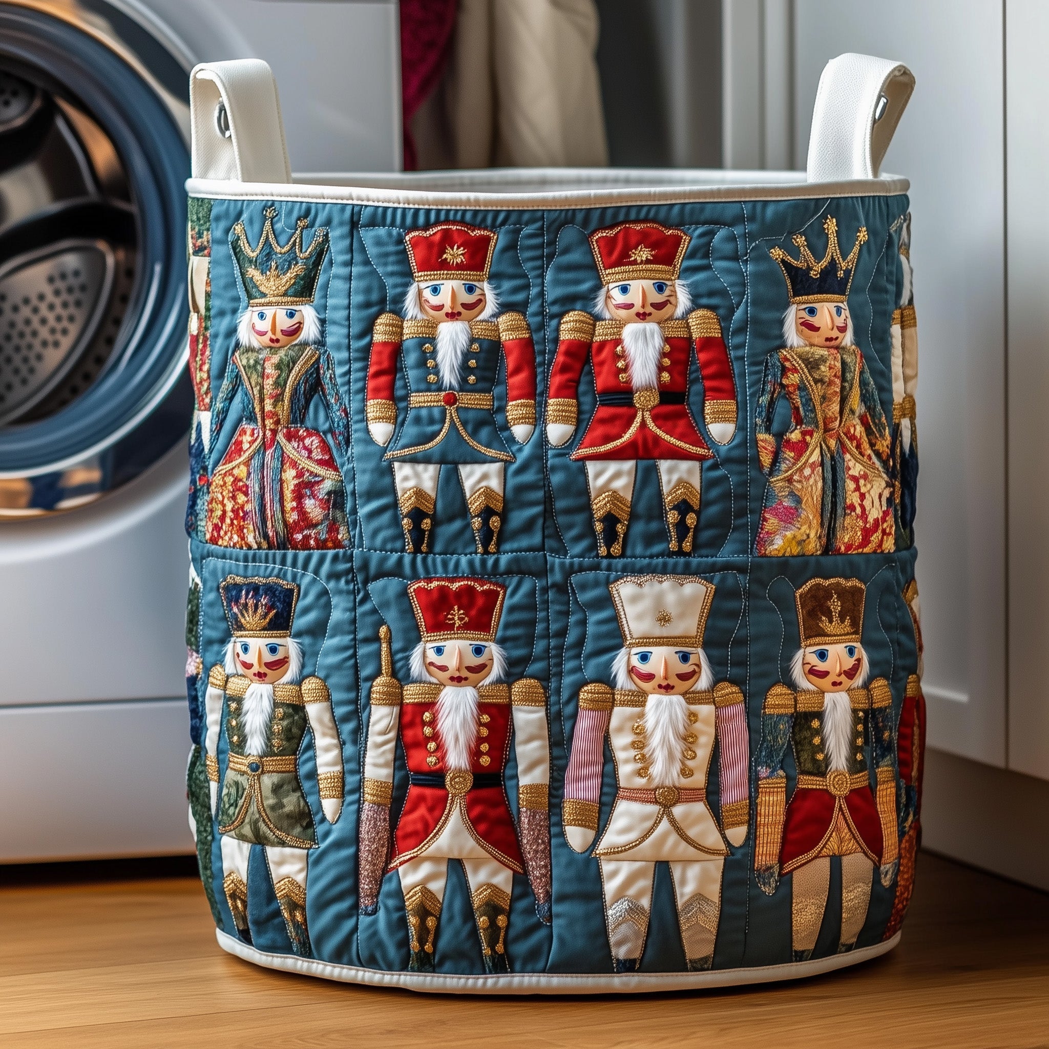 Nutcracker Guard Quilted Laundry Basket GFTOMA5042