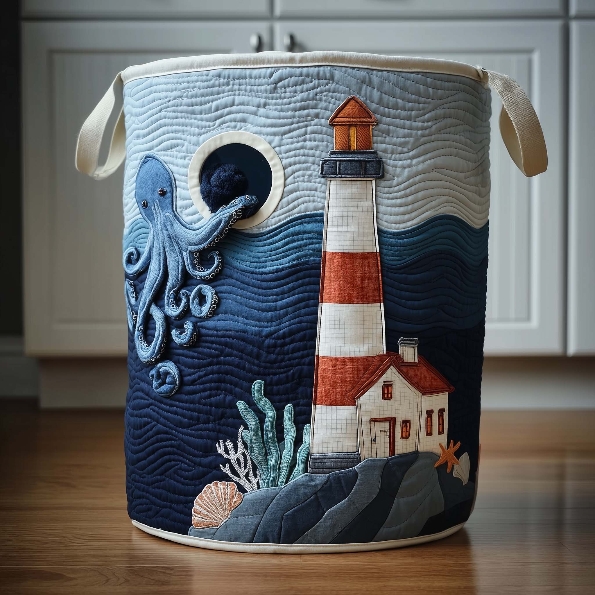 Octo Explorer Quilted Laundry Basket GFTOMA8036