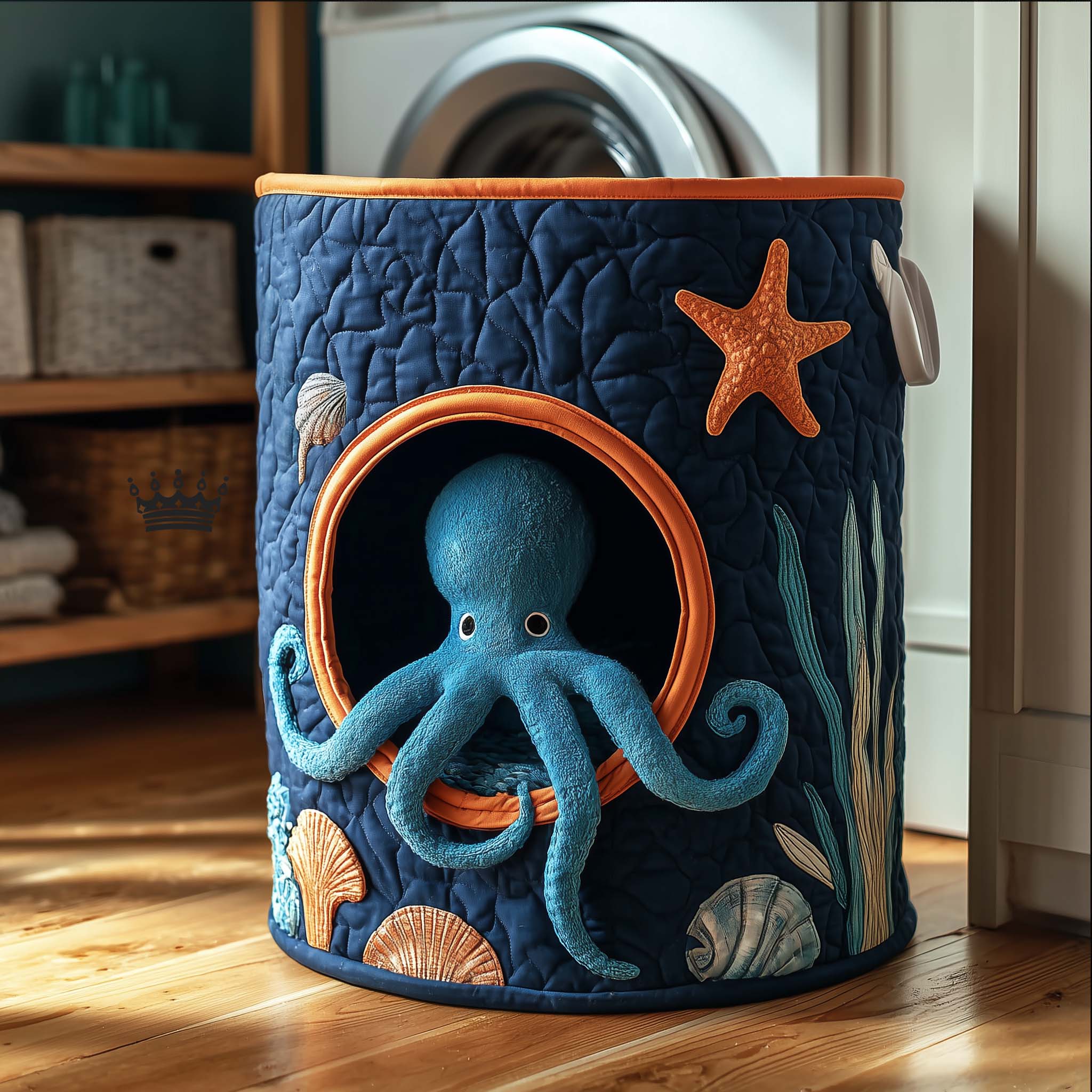 Octo Explorer Quilted Laundry Basket GFTOMA8037