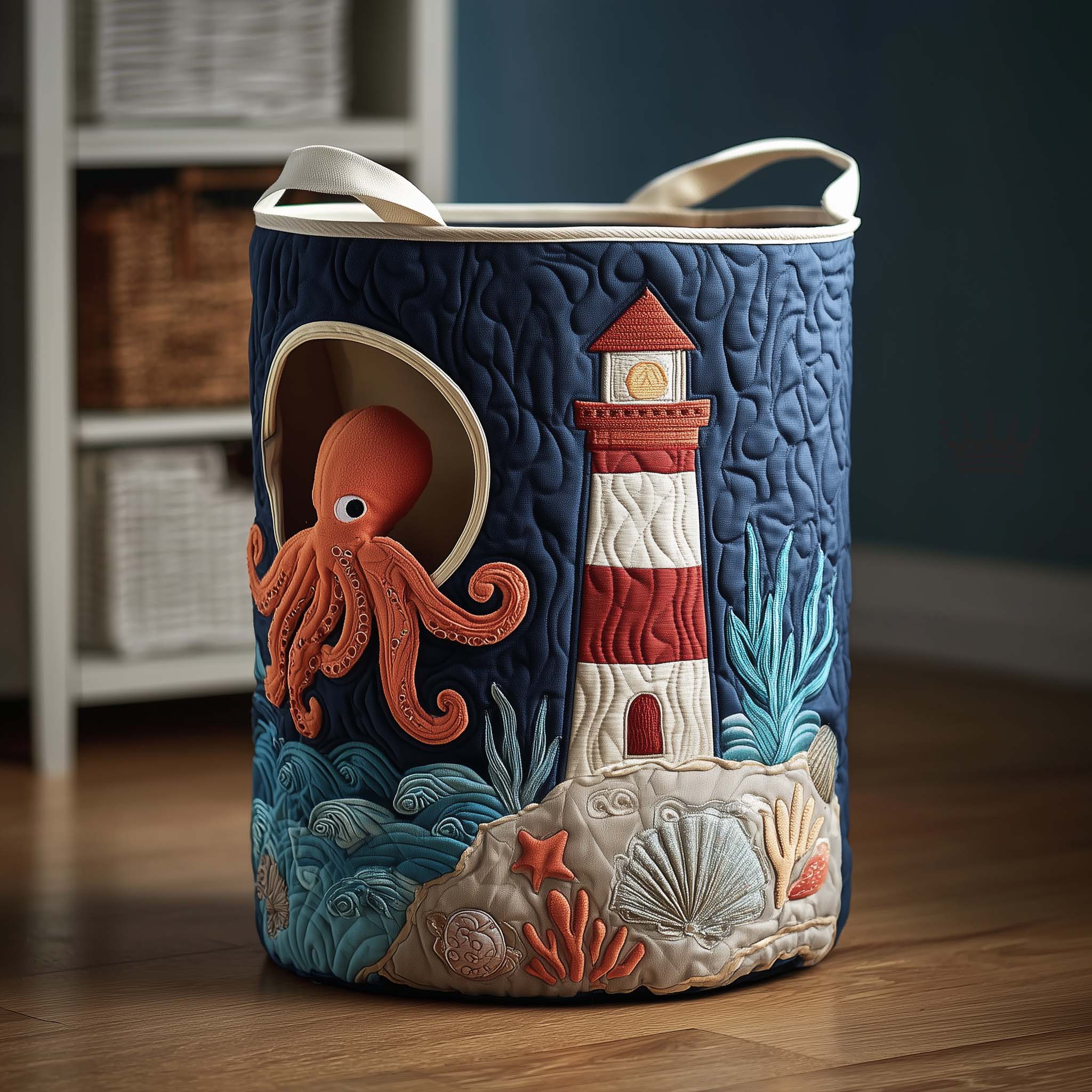 Octo Explorer Quilted Laundry Basket GFTOMA8038