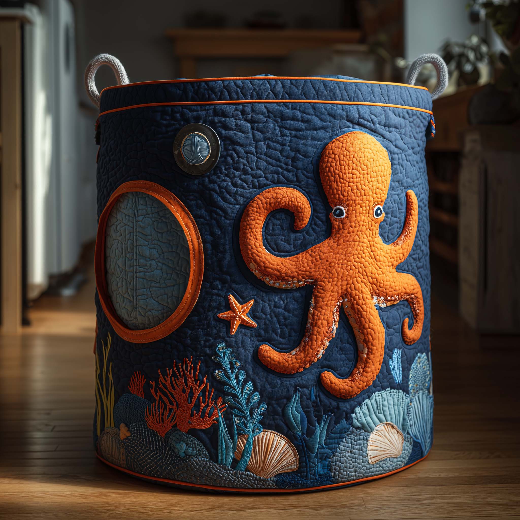 Octo Explorer Quilted Laundry Basket GFTOMA8039