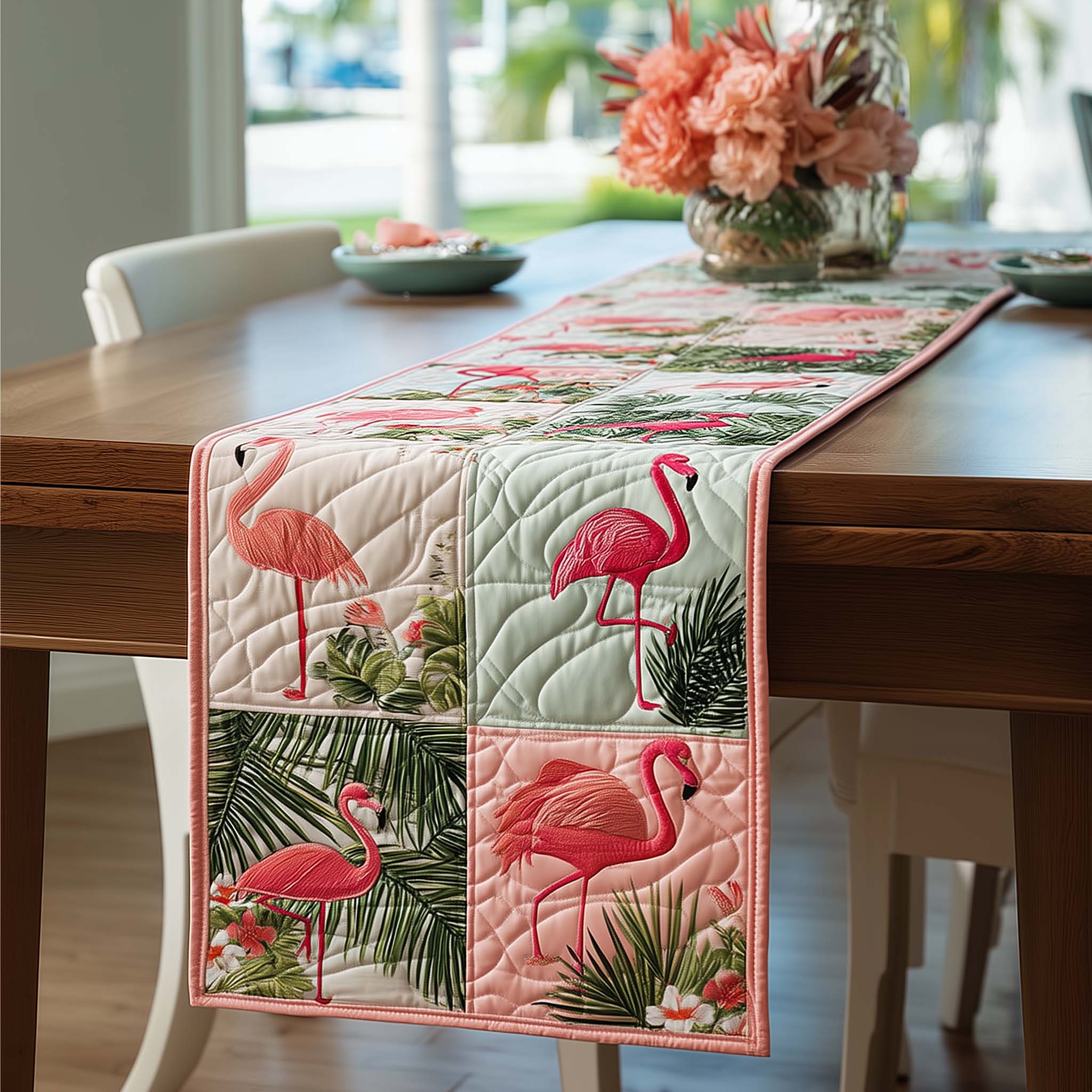 Flamingo Bliss Quilted Table Runner GFTOMA8170