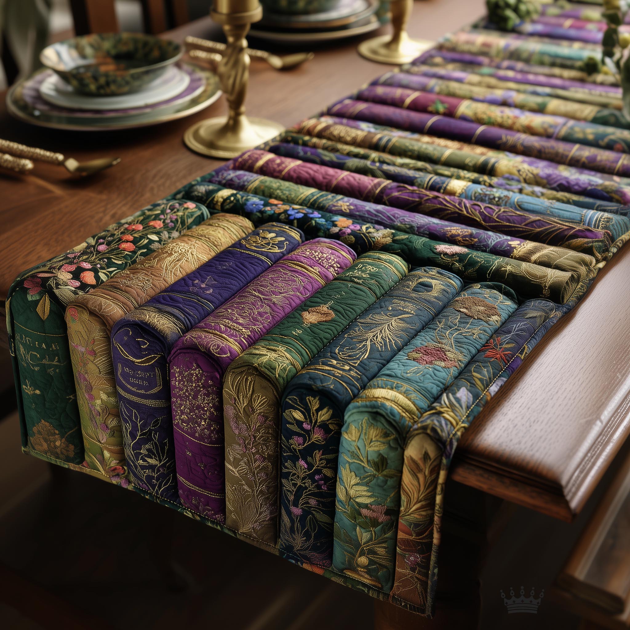 Book Nook Quilted Table Runner GFTOMA8533
