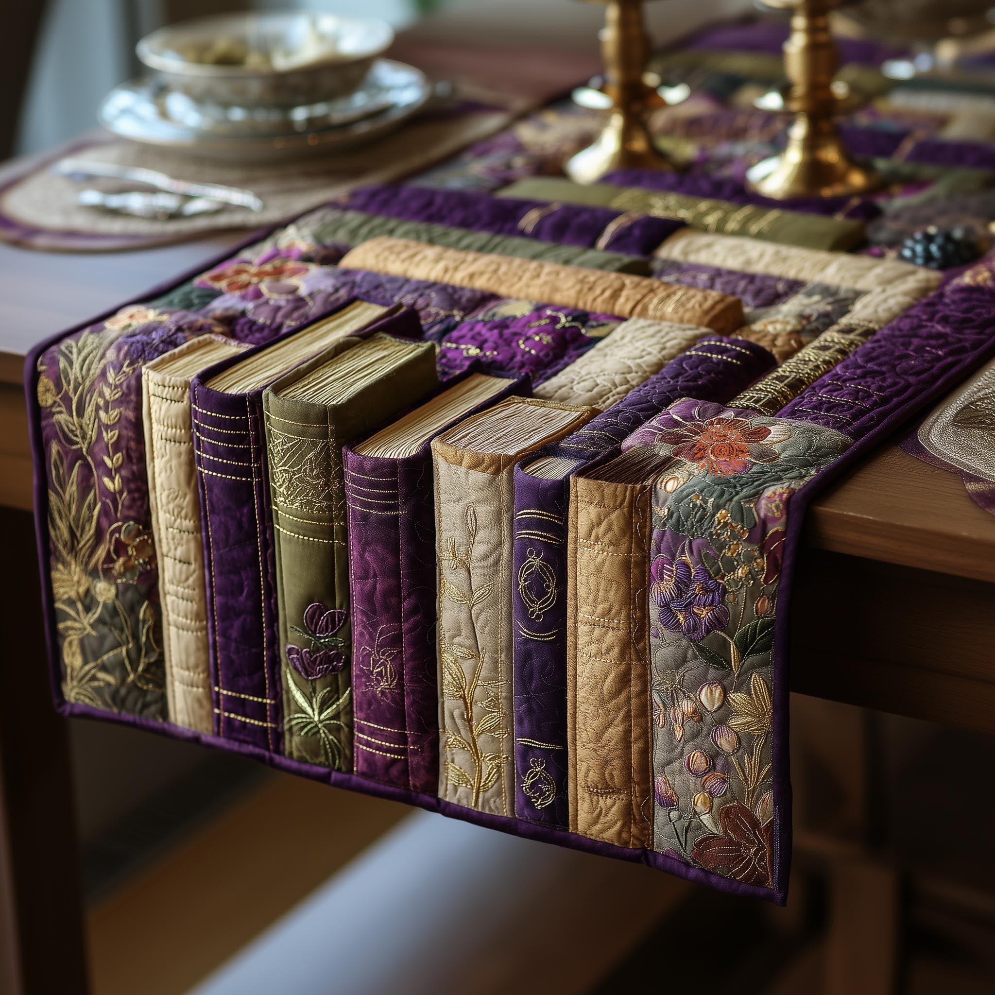 Book Nook Quilted Table Runner GFTOMA8534