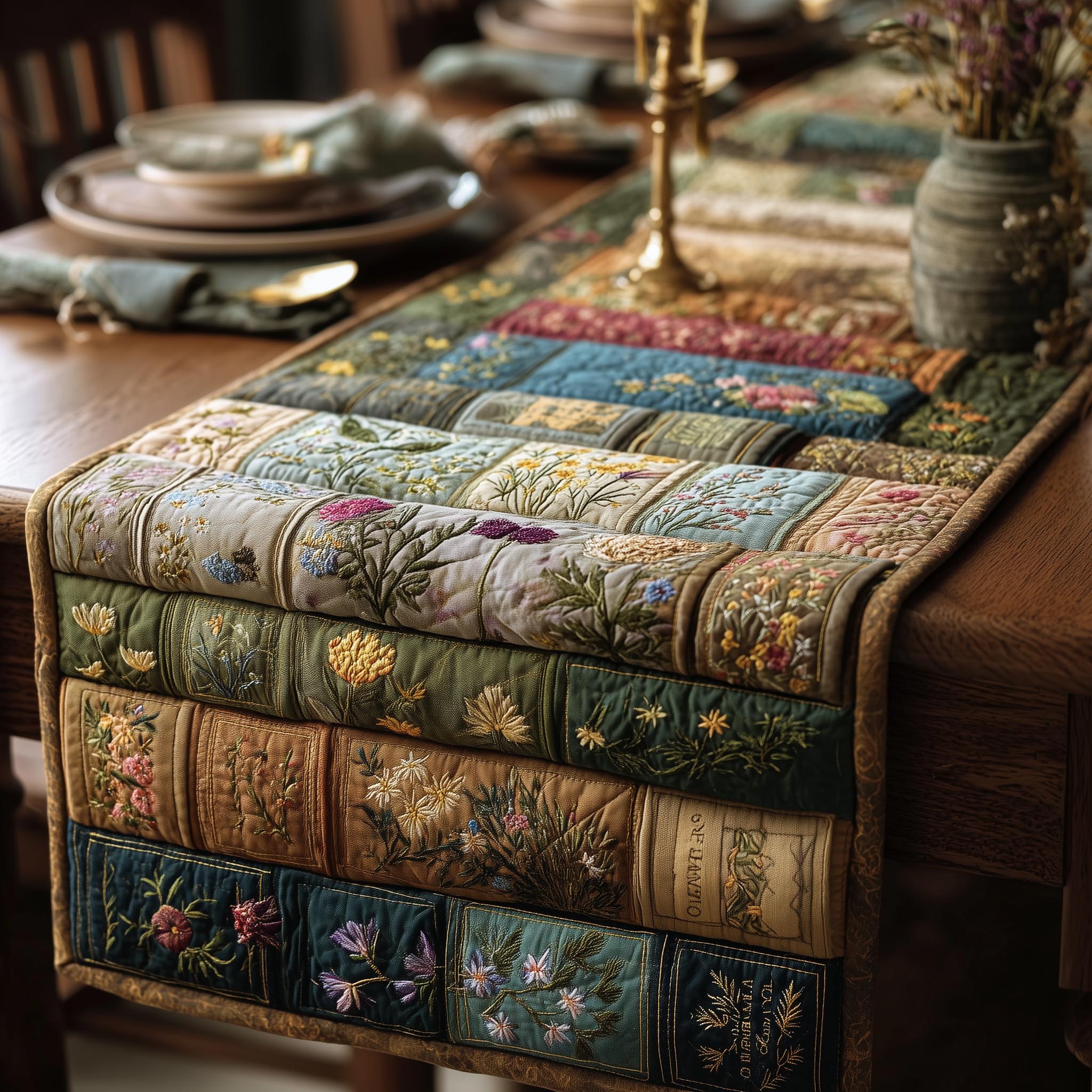 Book Nook Quilted Table Runner GFTOMA8535