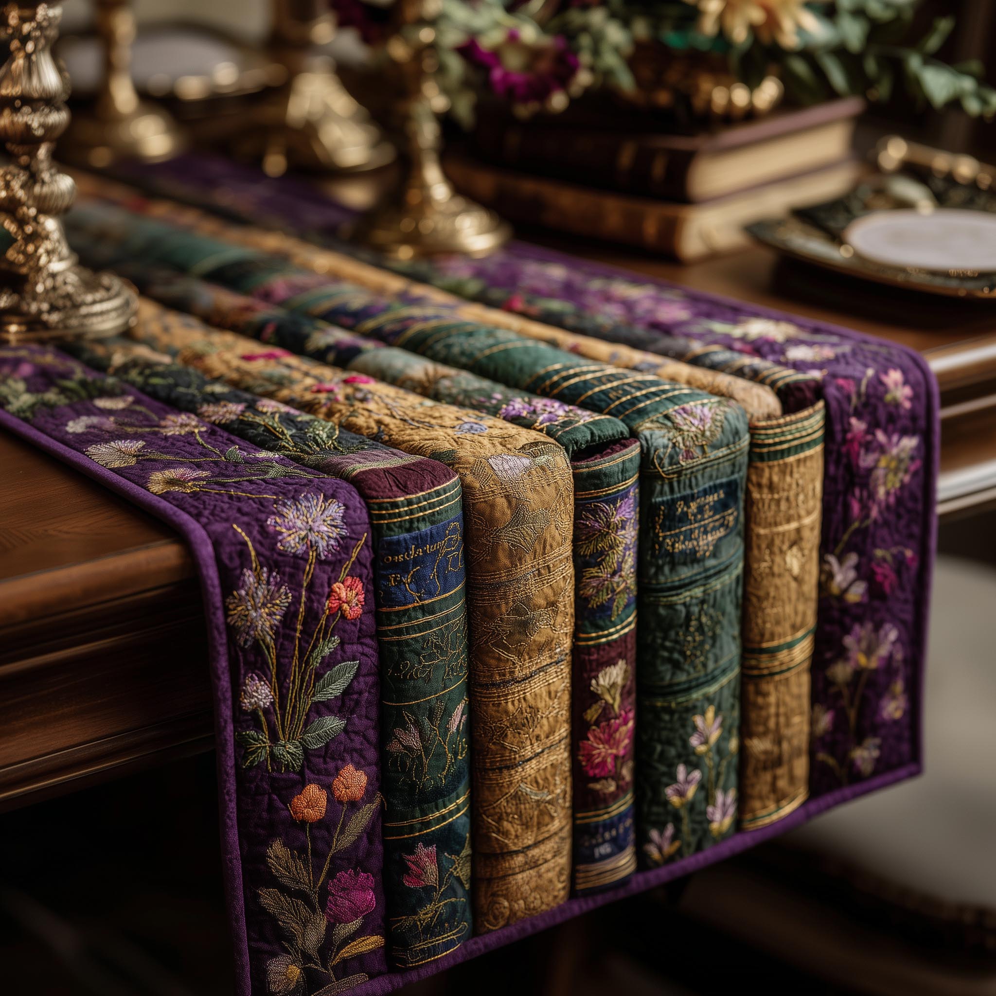 Bookish Quilted Table Runner GFTOMA8536