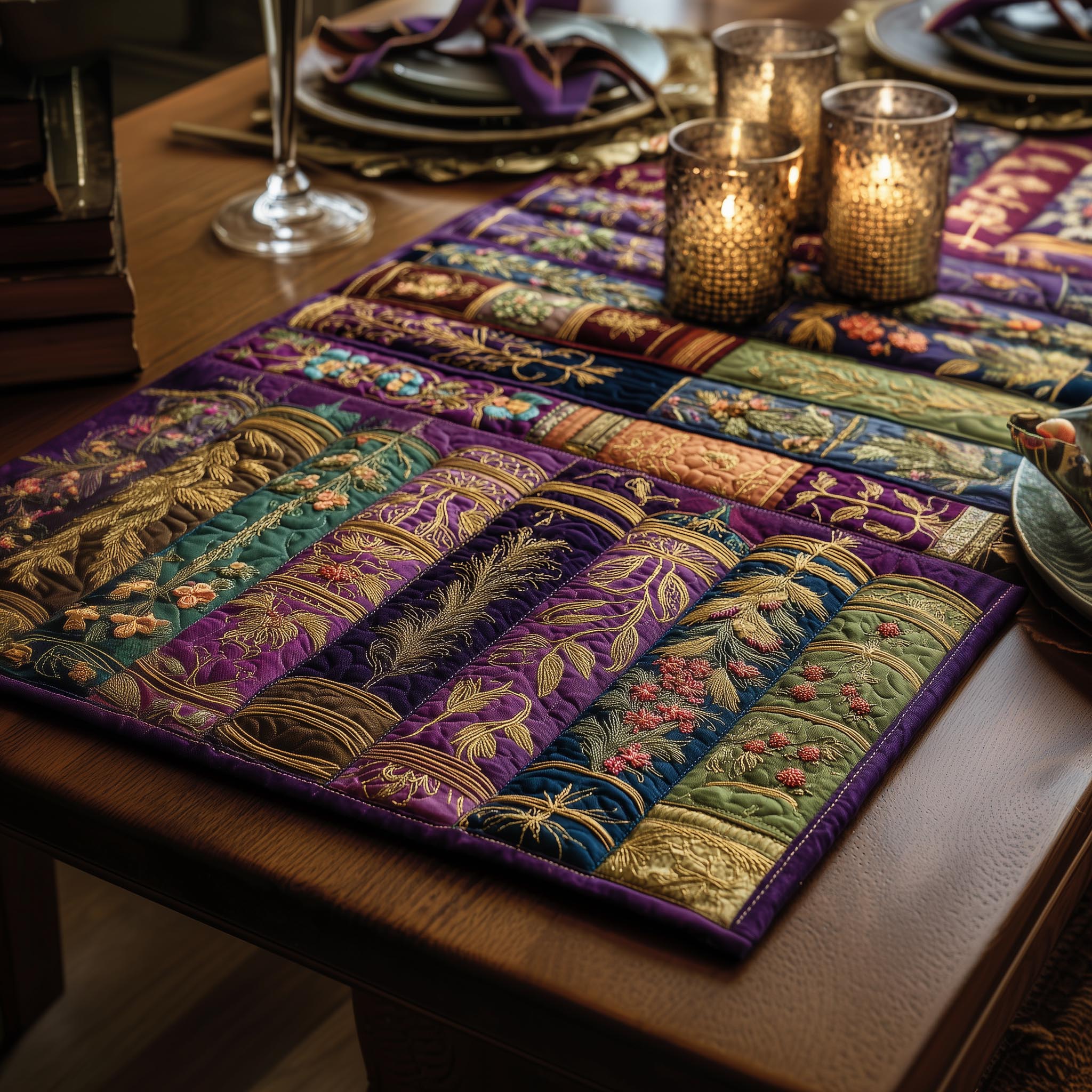 Bookish Quilted Table Runner GFTOMA8538
