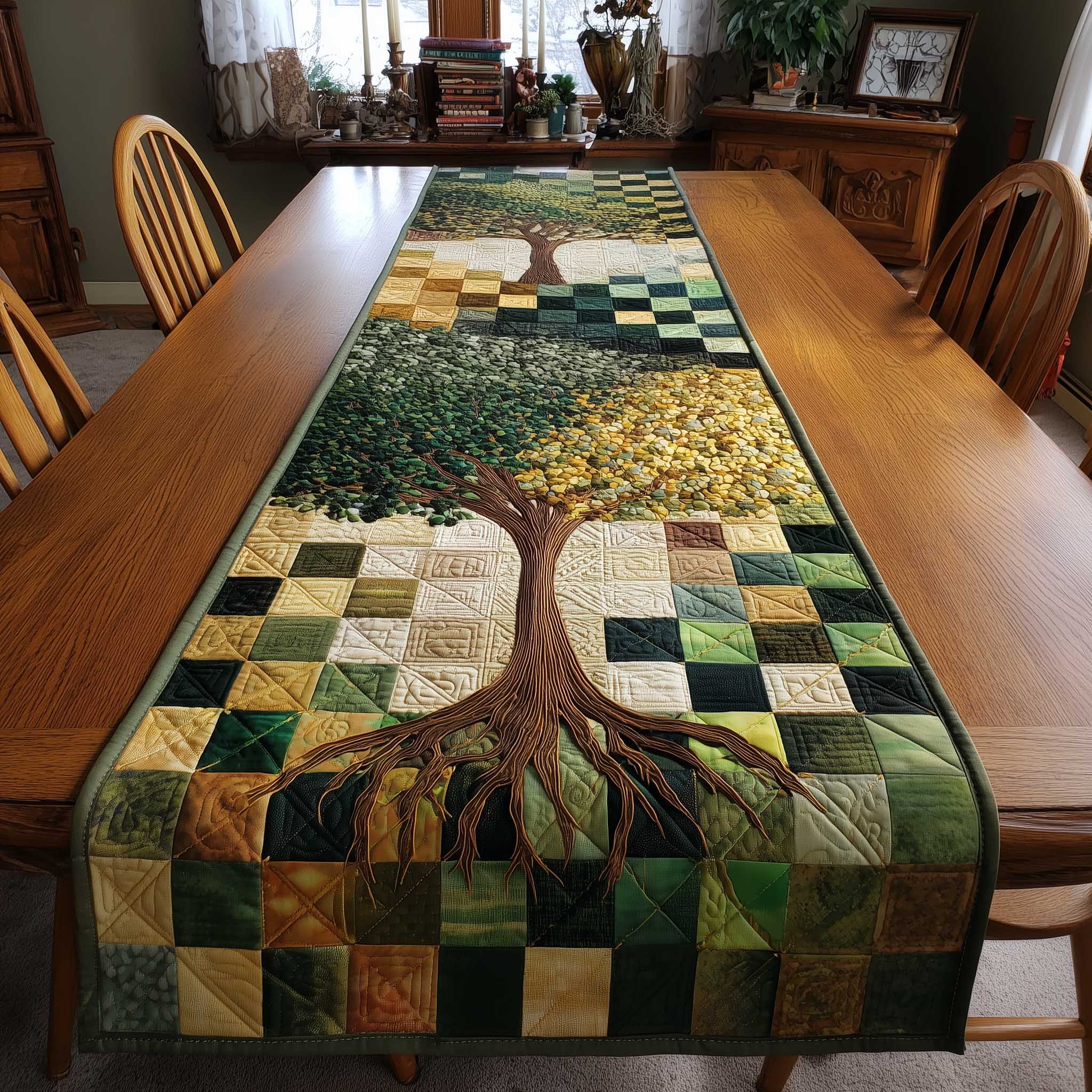 Tree Of Life Quilted Table Runner GFTOMA8753