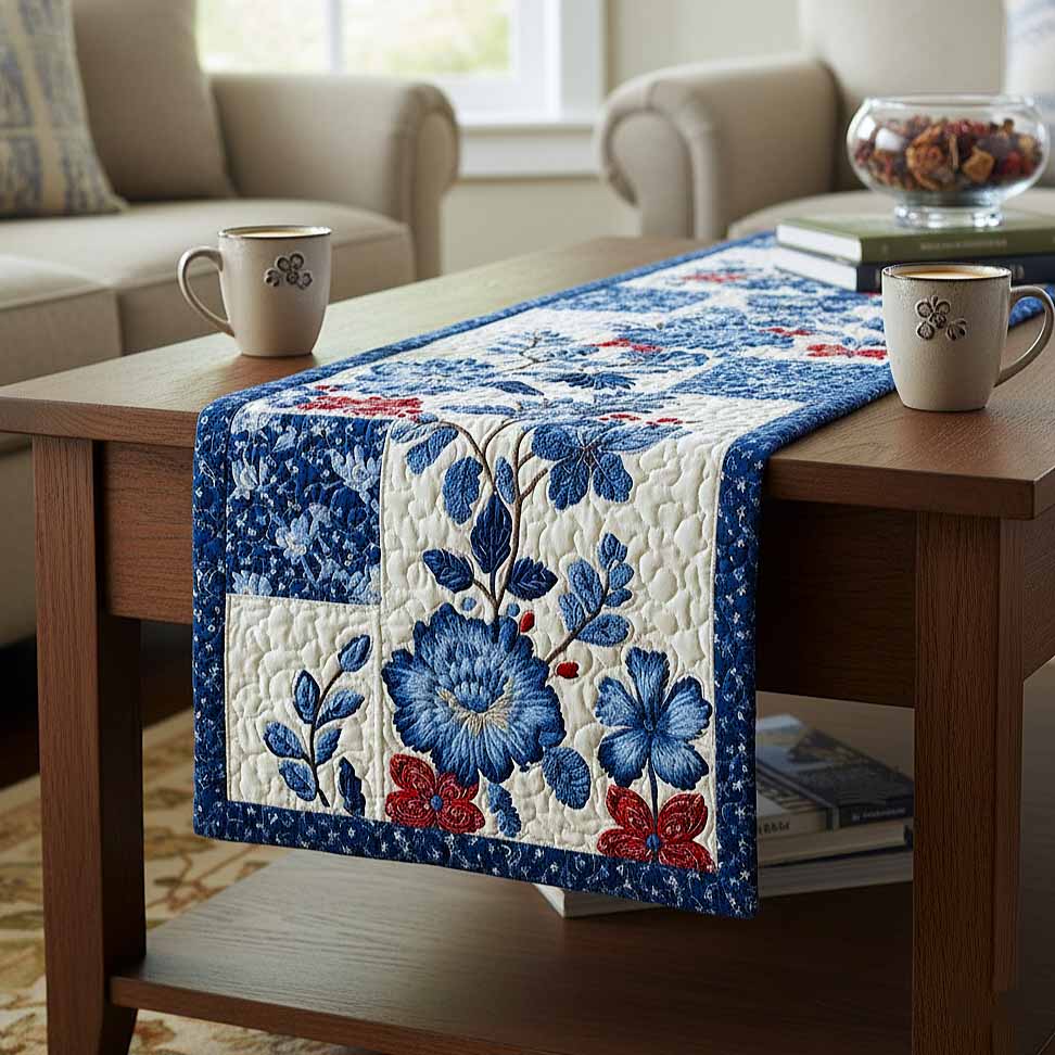 Cottage Bloom Quilted Table Runner GFTOMA9355