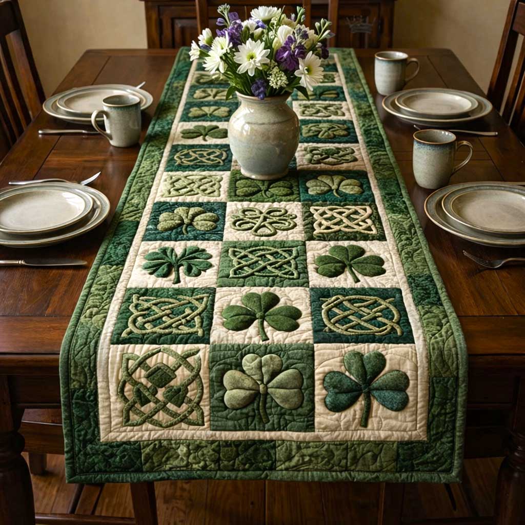 Emerald Isle Quilted Table Runner GFTOMA9651