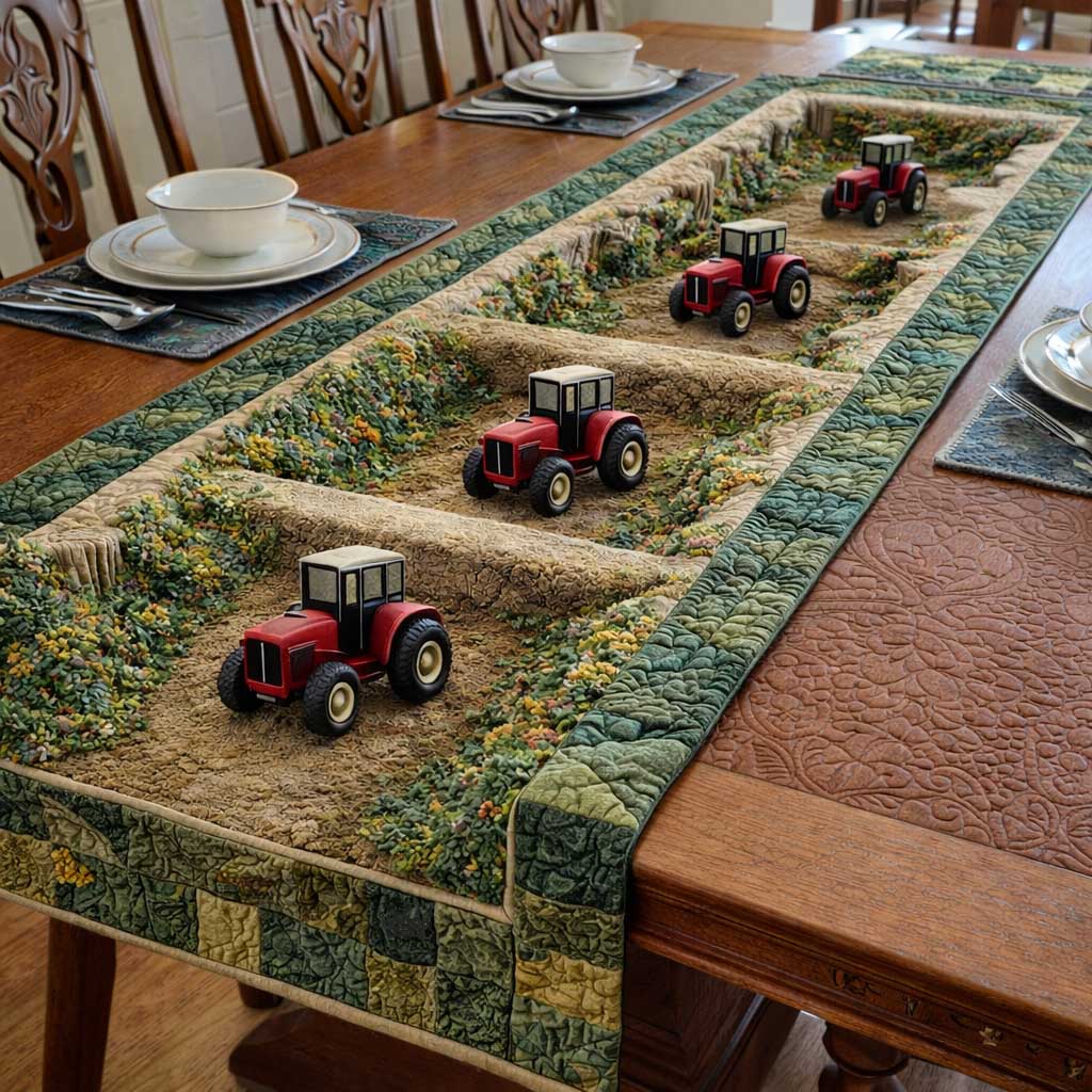 Farm Drive Quilted Table Runner GFTOMA9730
