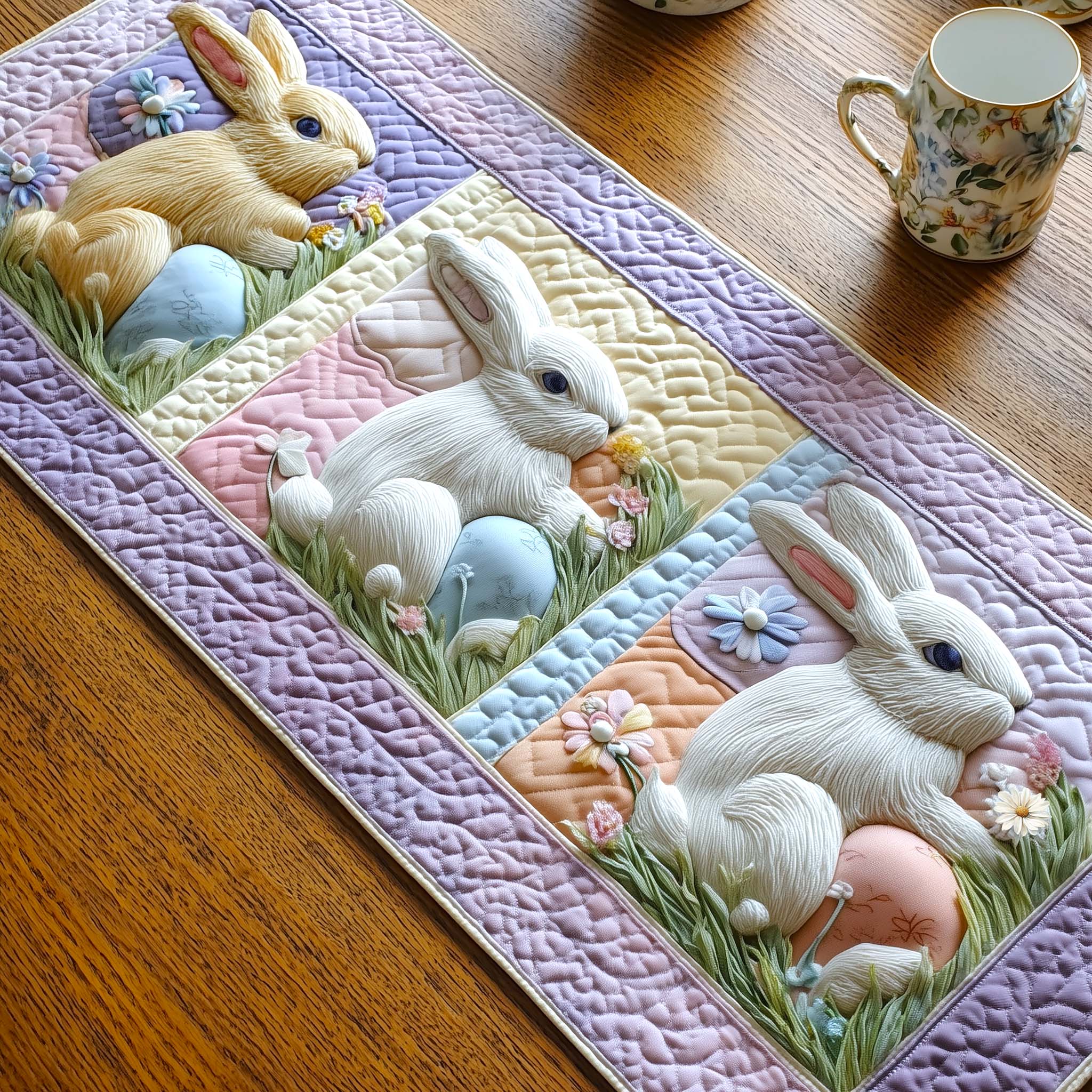 Egg Hunt Quilted Table Runner GFTOMA9849