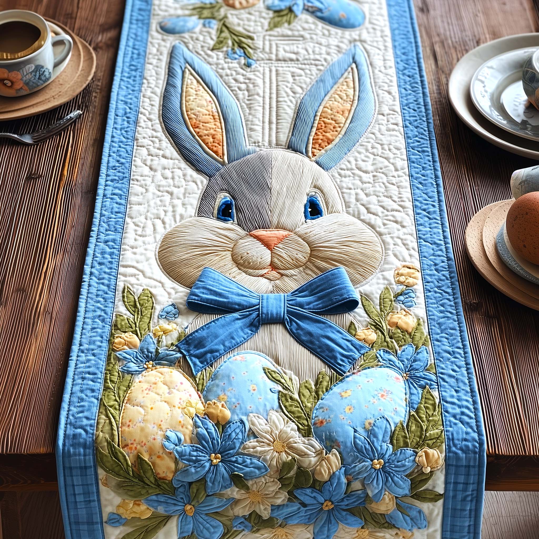 Cottage Bunny Quilted Table Runner GFTOMA9850