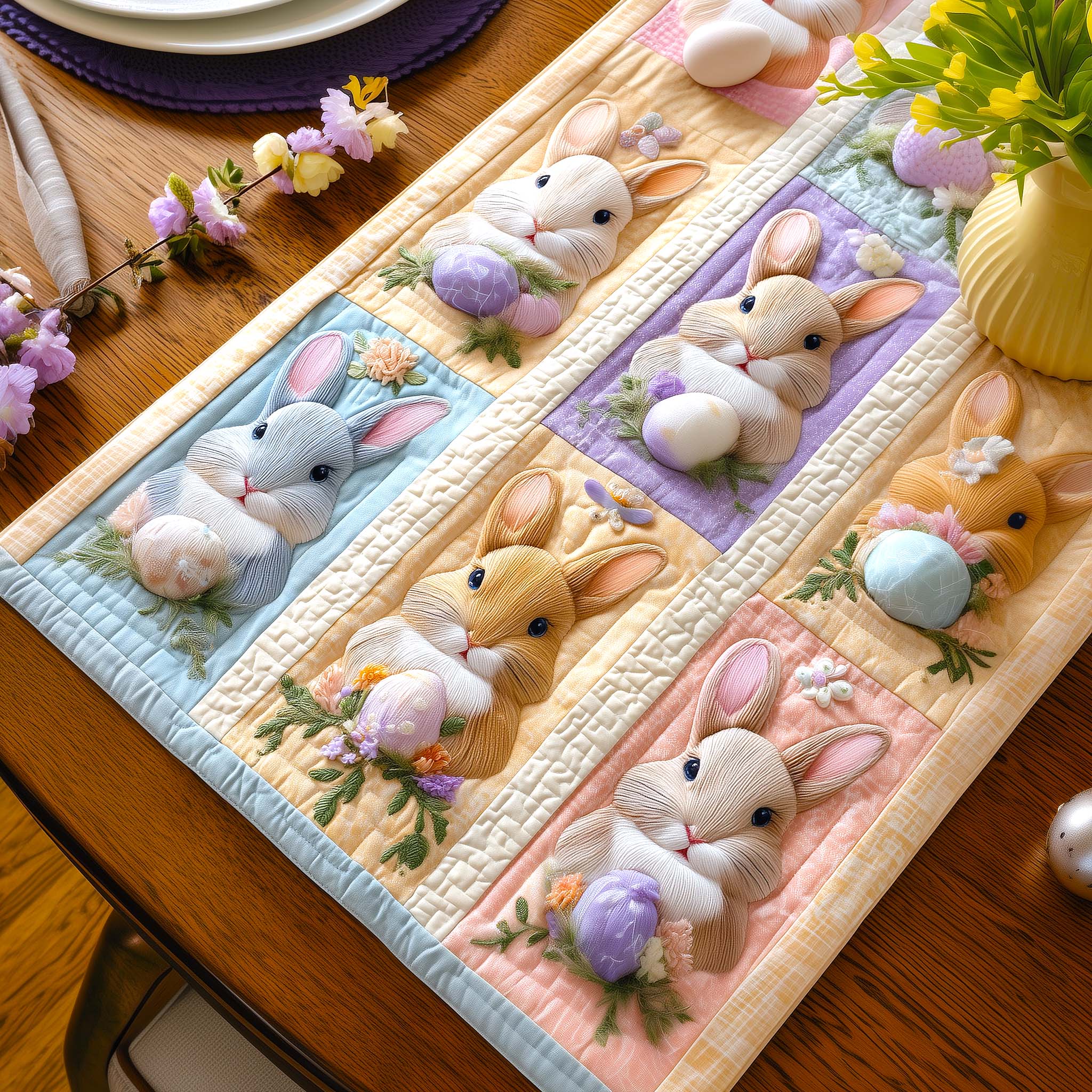 Egg Charm Quilted Table Runner GFTOMA9851