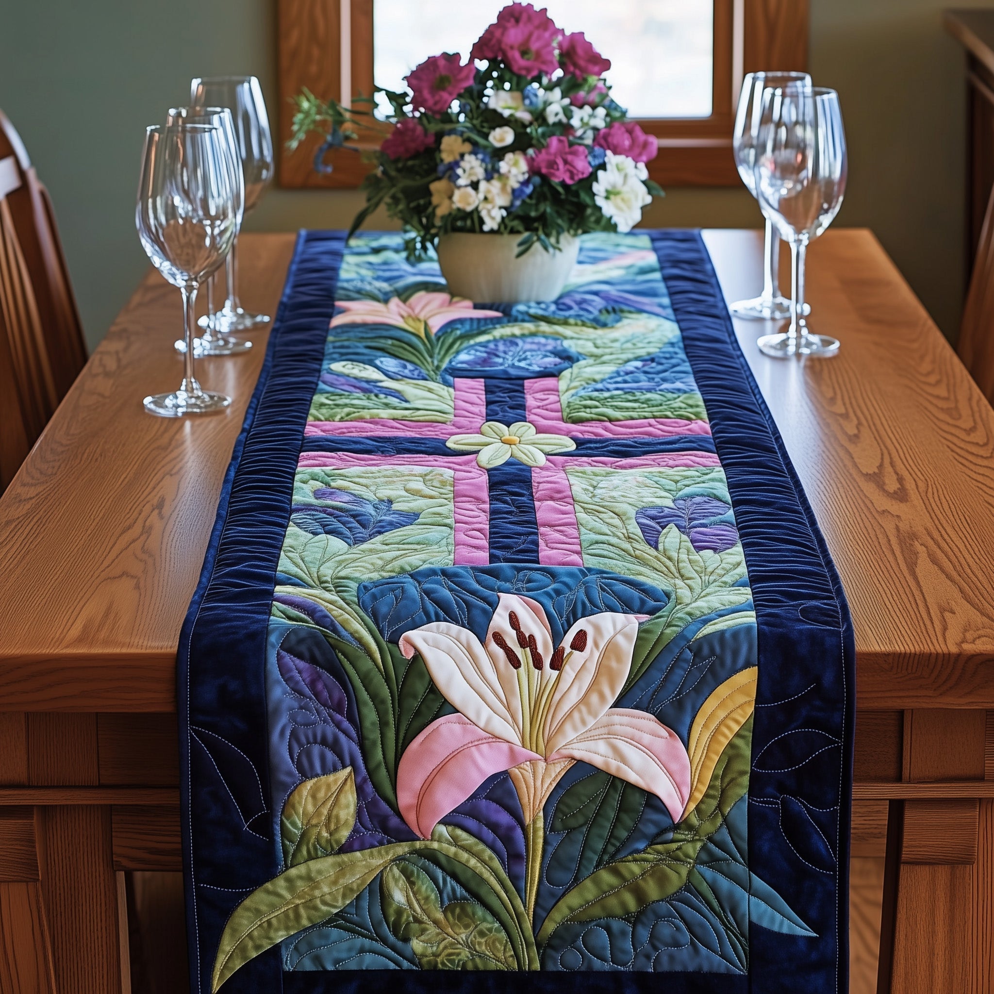 Easter Serenity Quilted Table Runner GFTONL2925