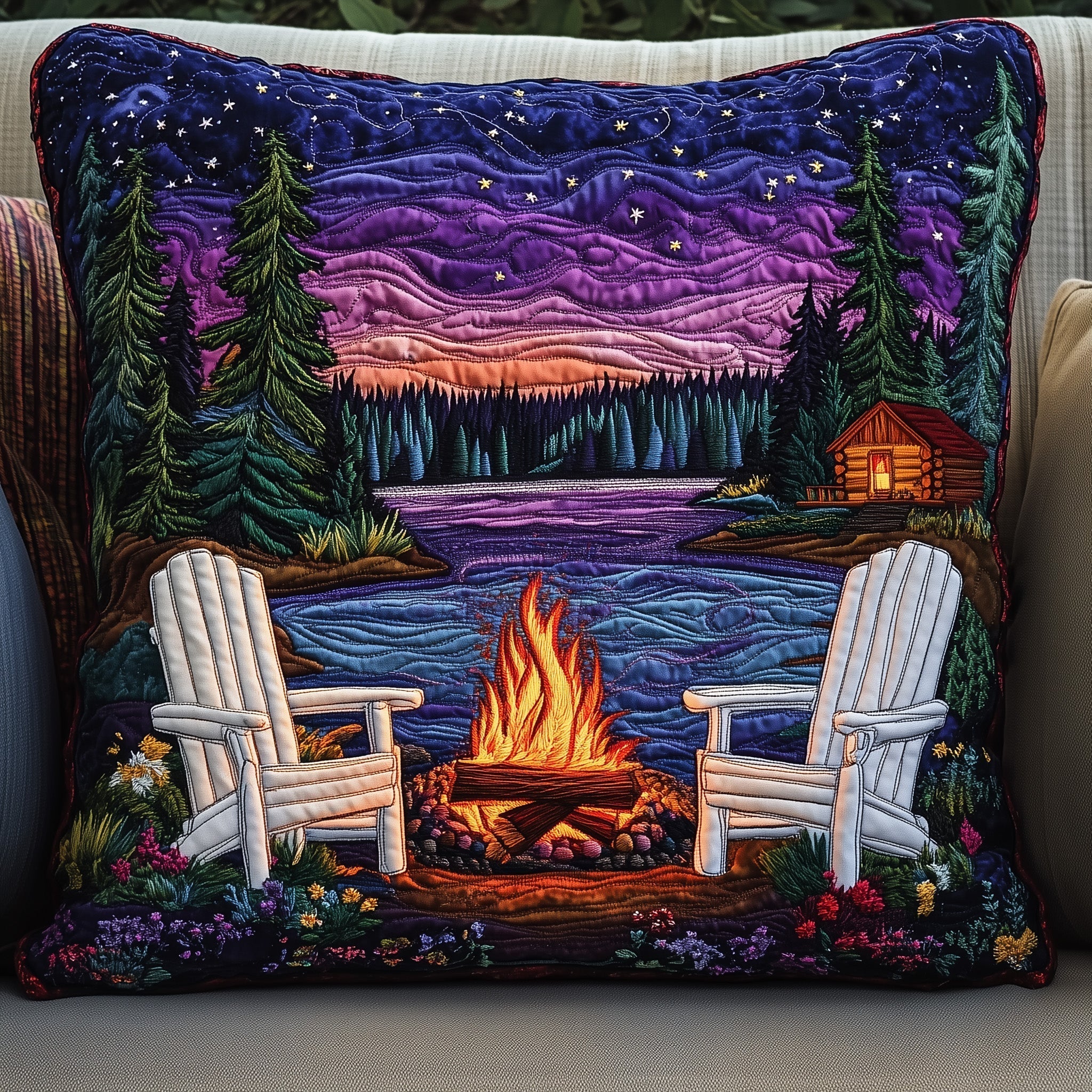 Midnight Harmony Quilted Pillow Case GFTONL4119