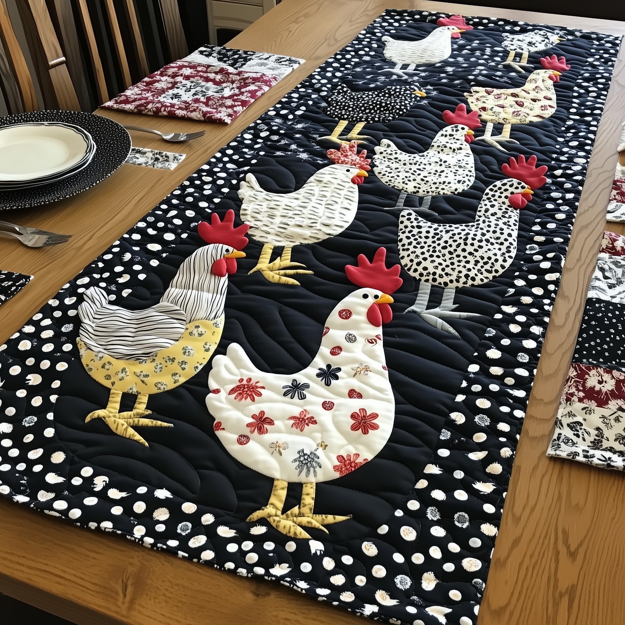 The Coop Troop Quilted Table Runner GFTONL4201