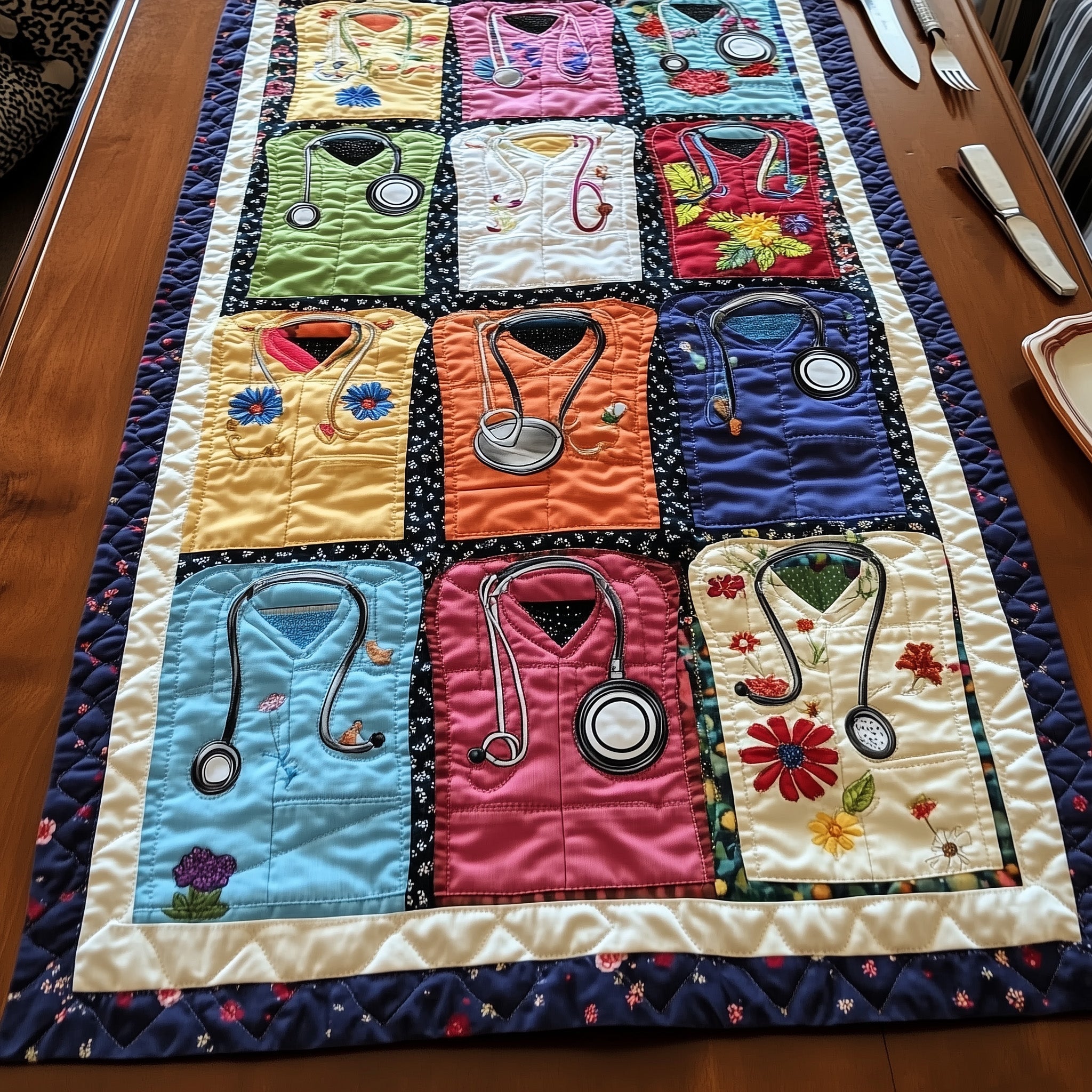 BloomCare Scrub Quilted Table Runner GFTONL4220