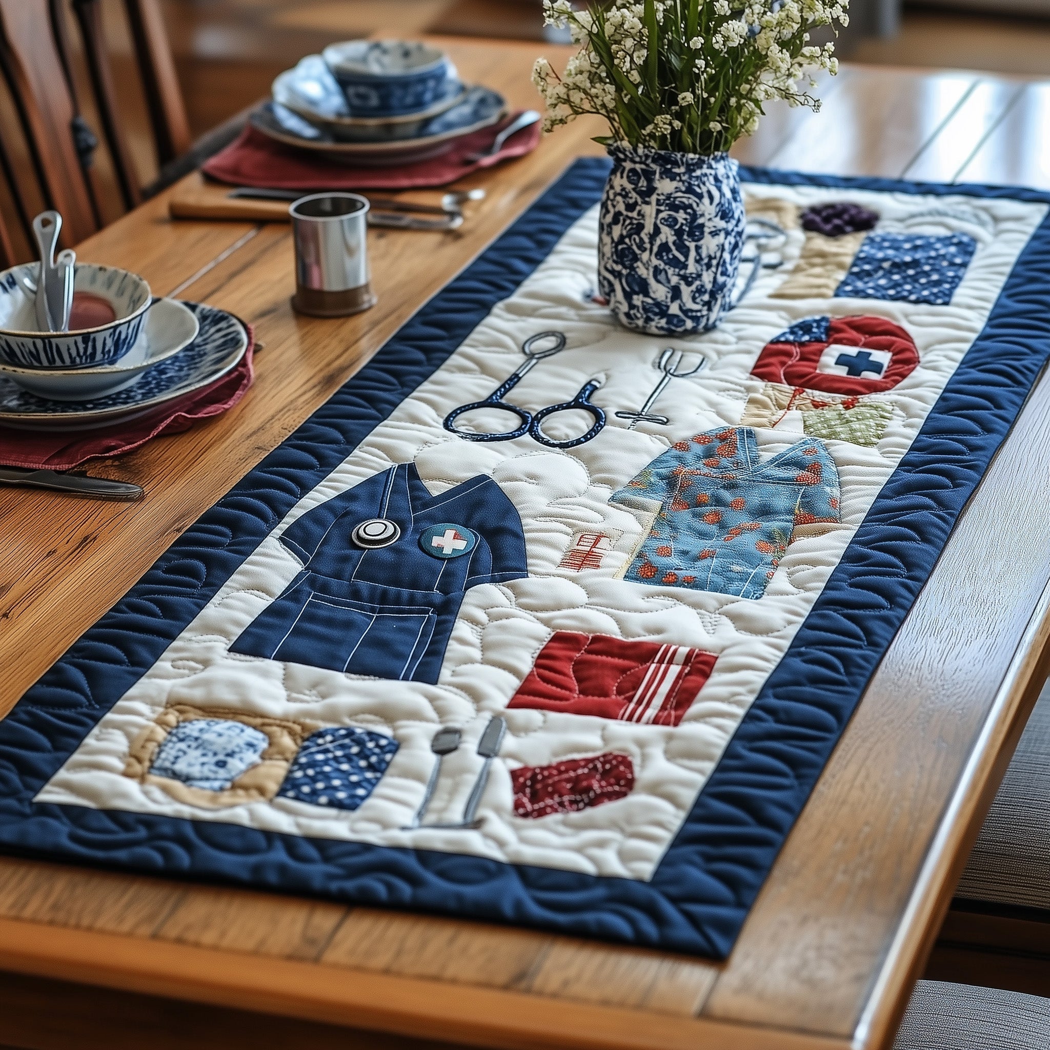 Nurse Life Quilted Table Runner GFTONL4225