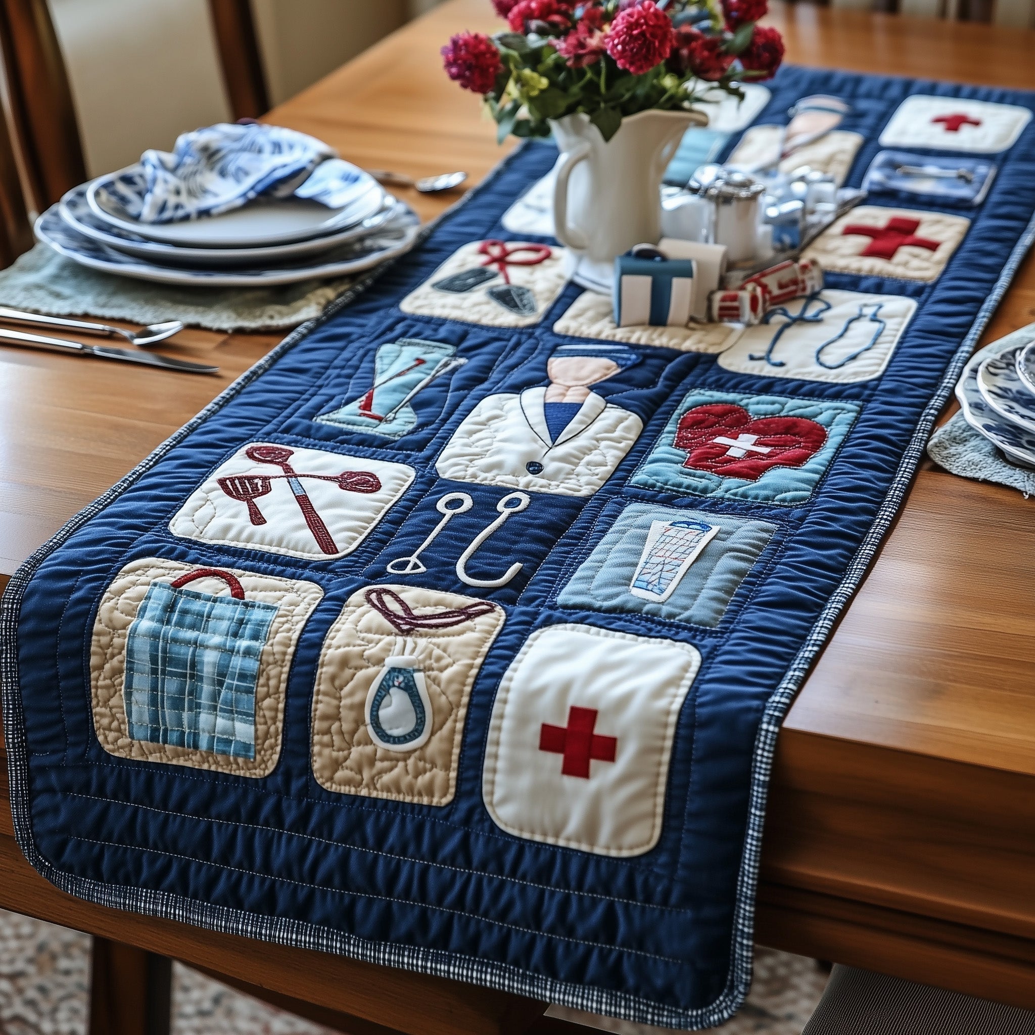 Nurse Life Quilted Table Runner GFTONL4226