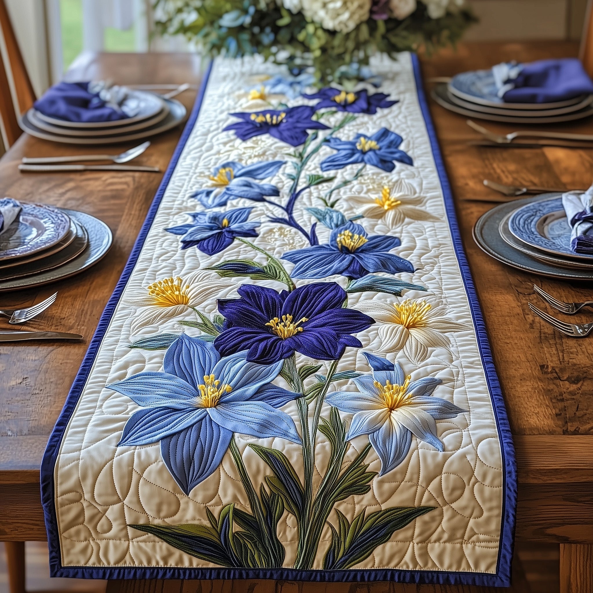 Columbine Haven Quilted Table Runner GFTONL4272