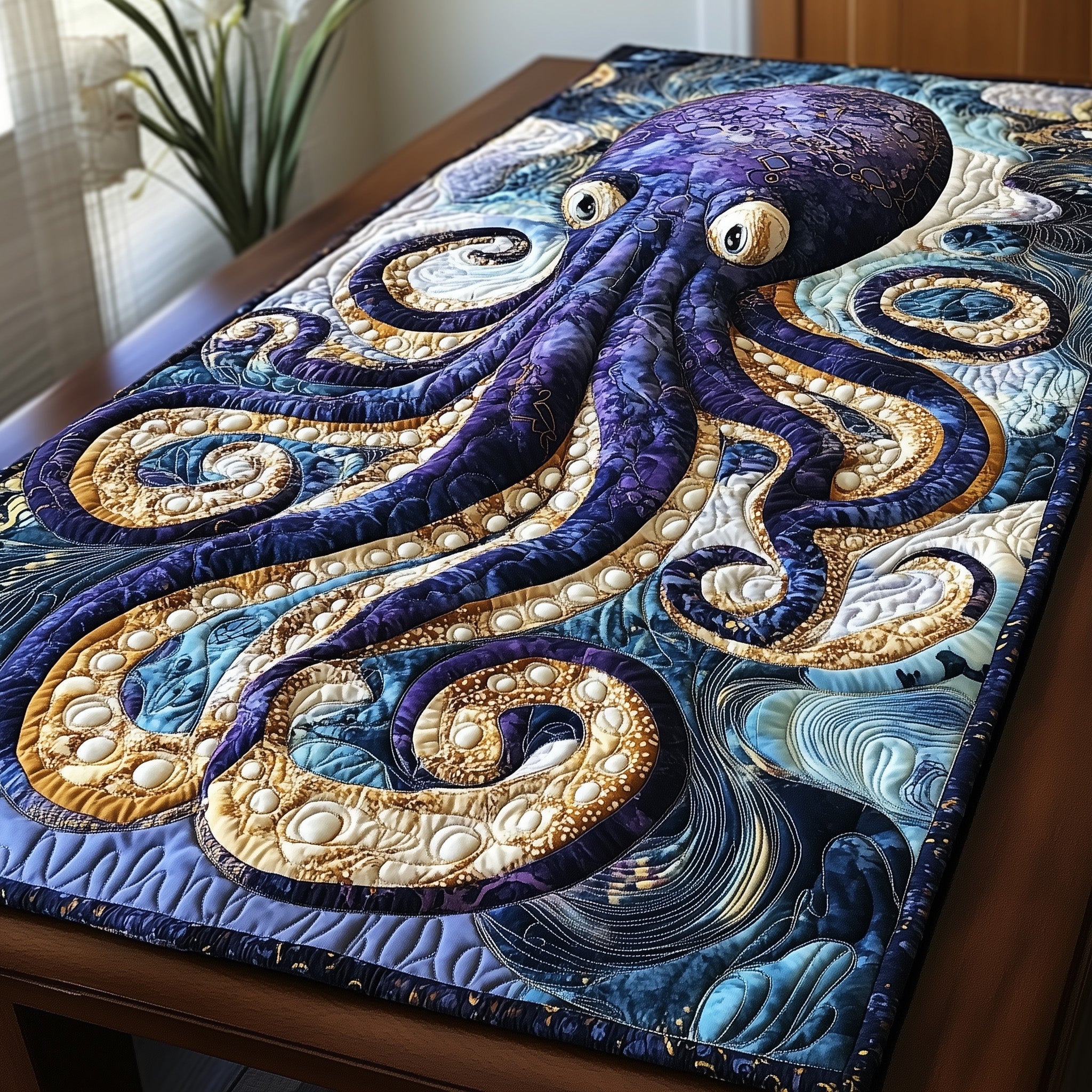 Octopus Quilted Table Runner GFTONL4393