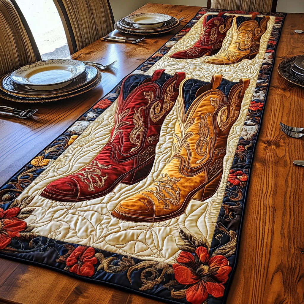 Rustic Boots Quilted Table Runner GFTONL4398