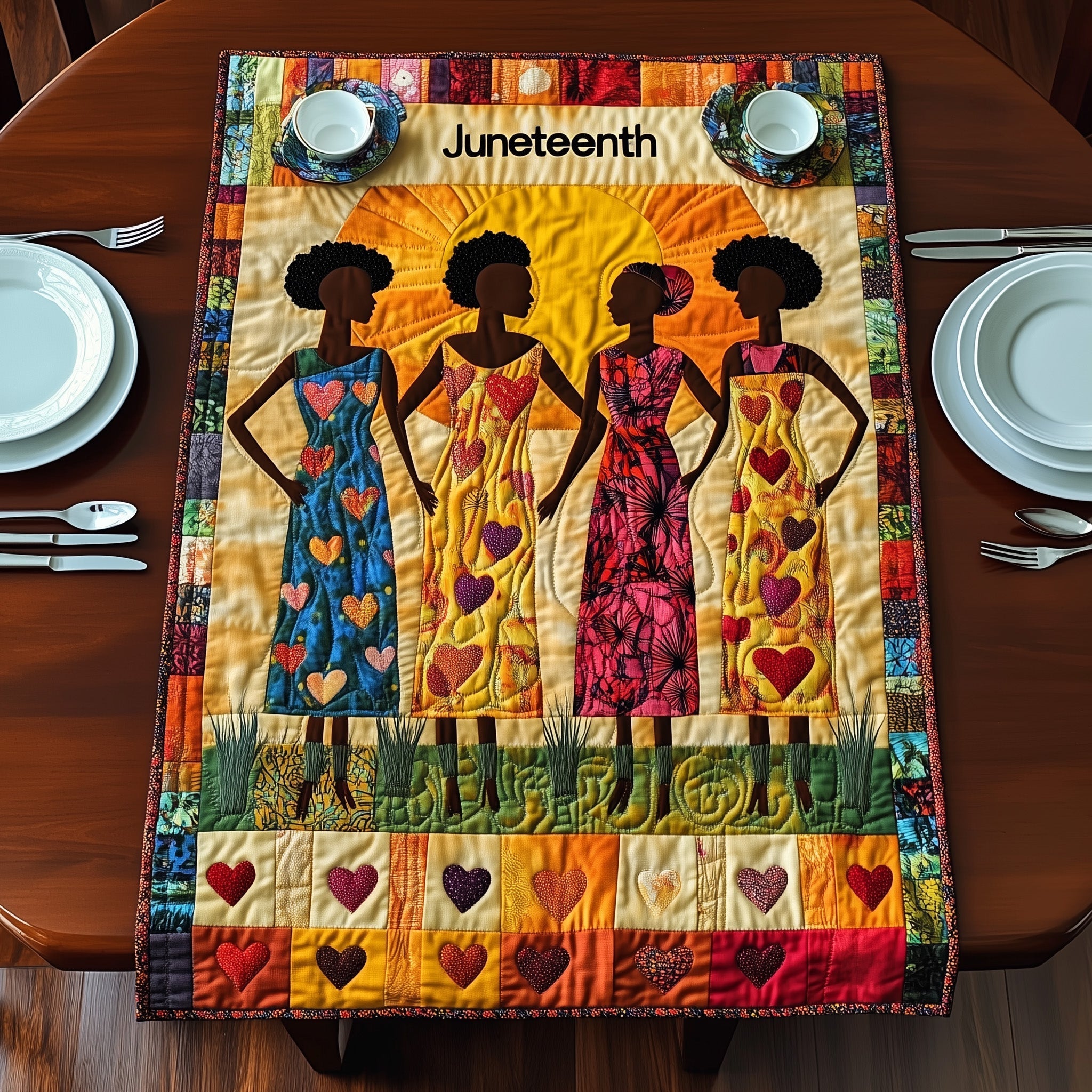 Proud Juneteenth Quilted Table Runner GFTONL4457