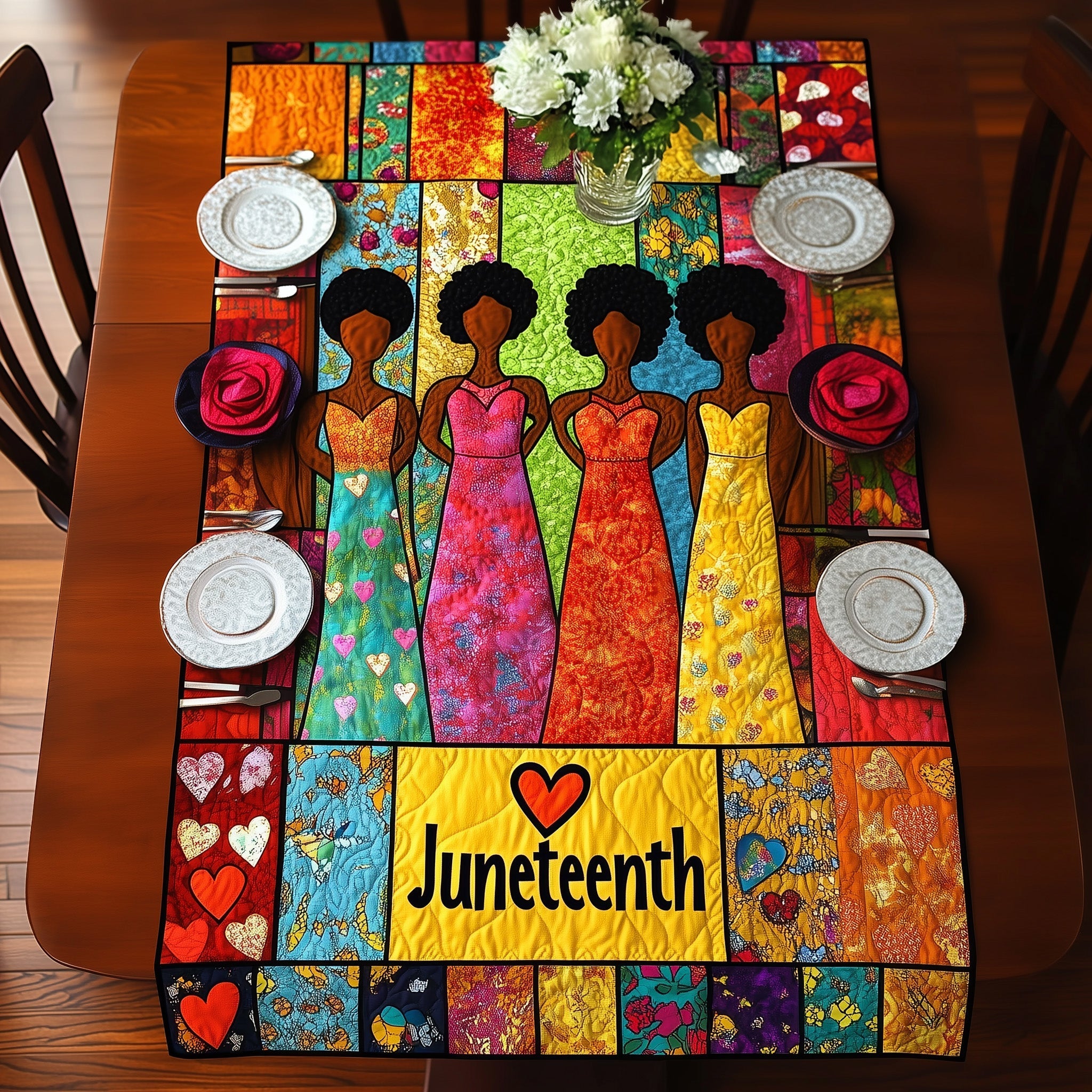 Proud Juneteenth Quilted Table Runner GFTONL4461