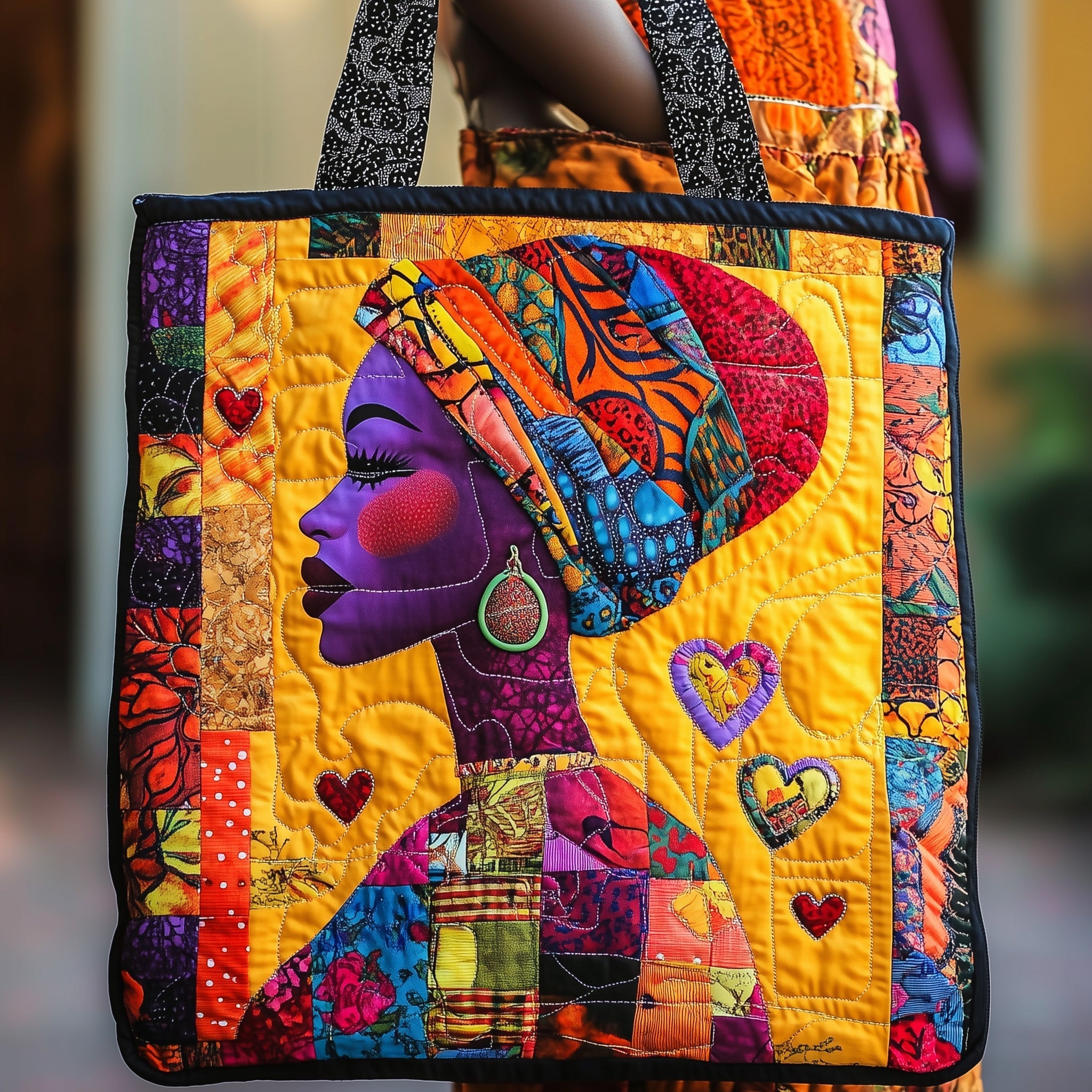 Powerful Queen Quilted Tote Bag GFTONL4493