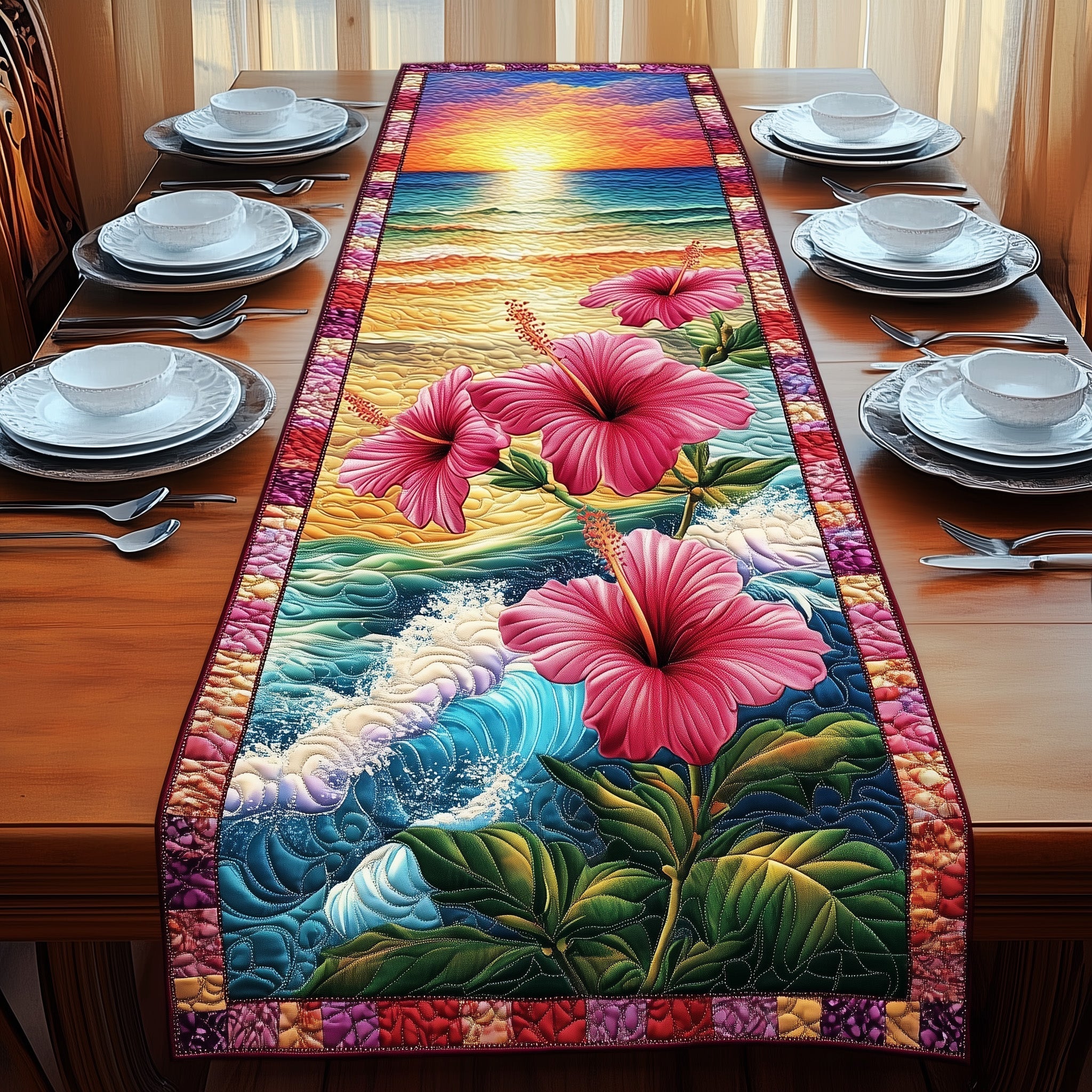 Aloha Vibe Quilted Table Runner GFTONL4506