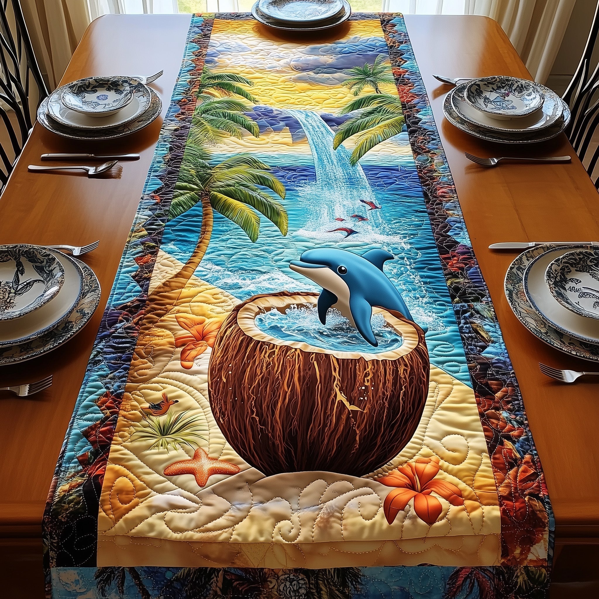 Aloha Island Quilted Table Runner GFTONL4507