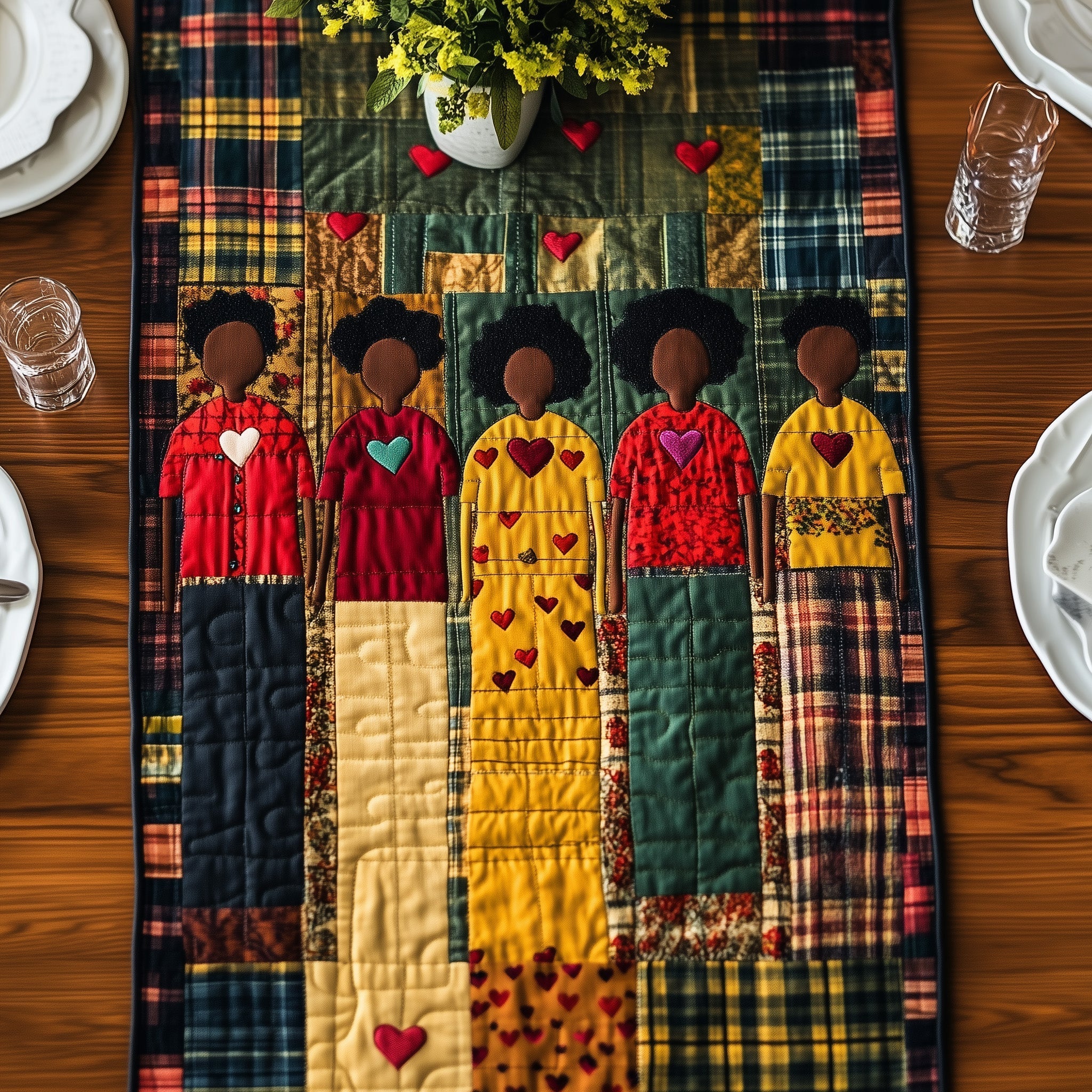 Roots Of Glory  Quilted Table Runner GFTONL4520