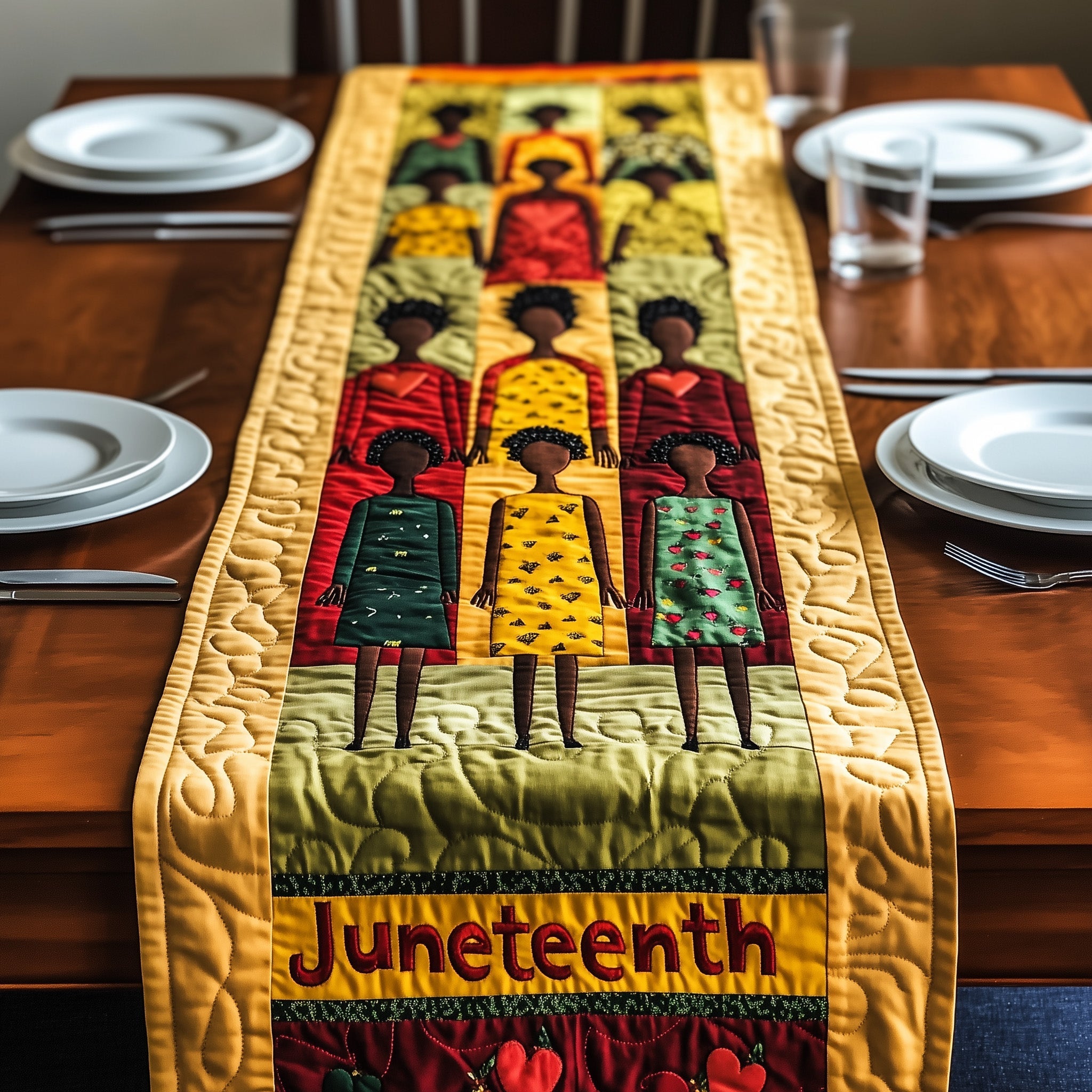Roots Of Glory  Quilted Table Runner GFTONL4522