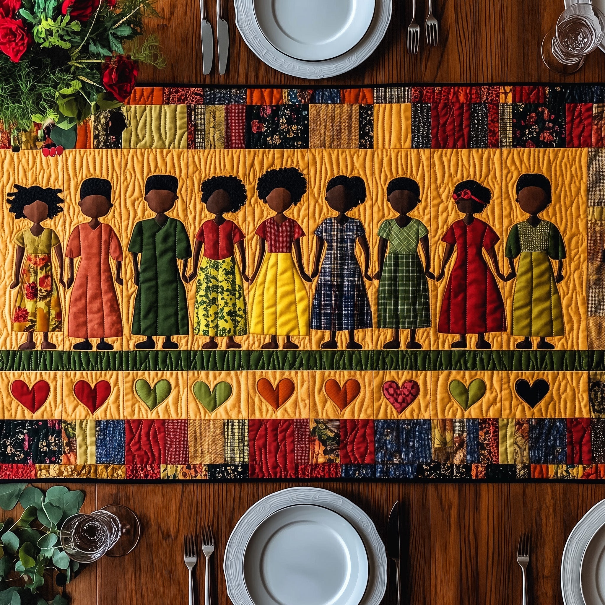 Roots Of Glory  Quilted Table Runner GFTONL4523