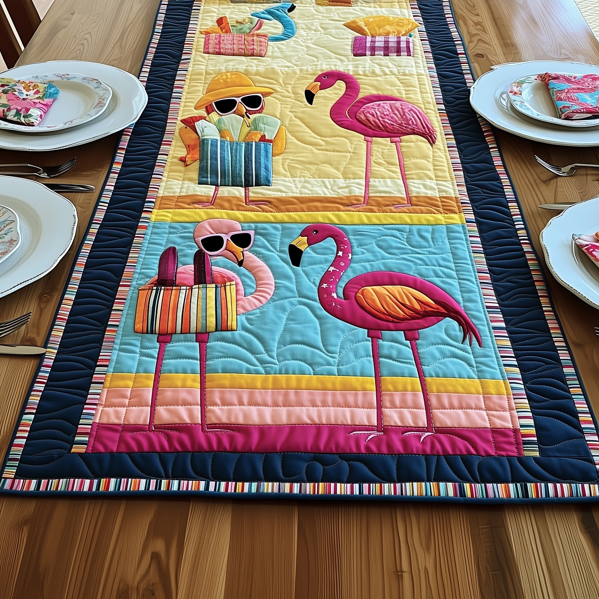 Flamingo Dream Quilted Table Runner GFTONL4545