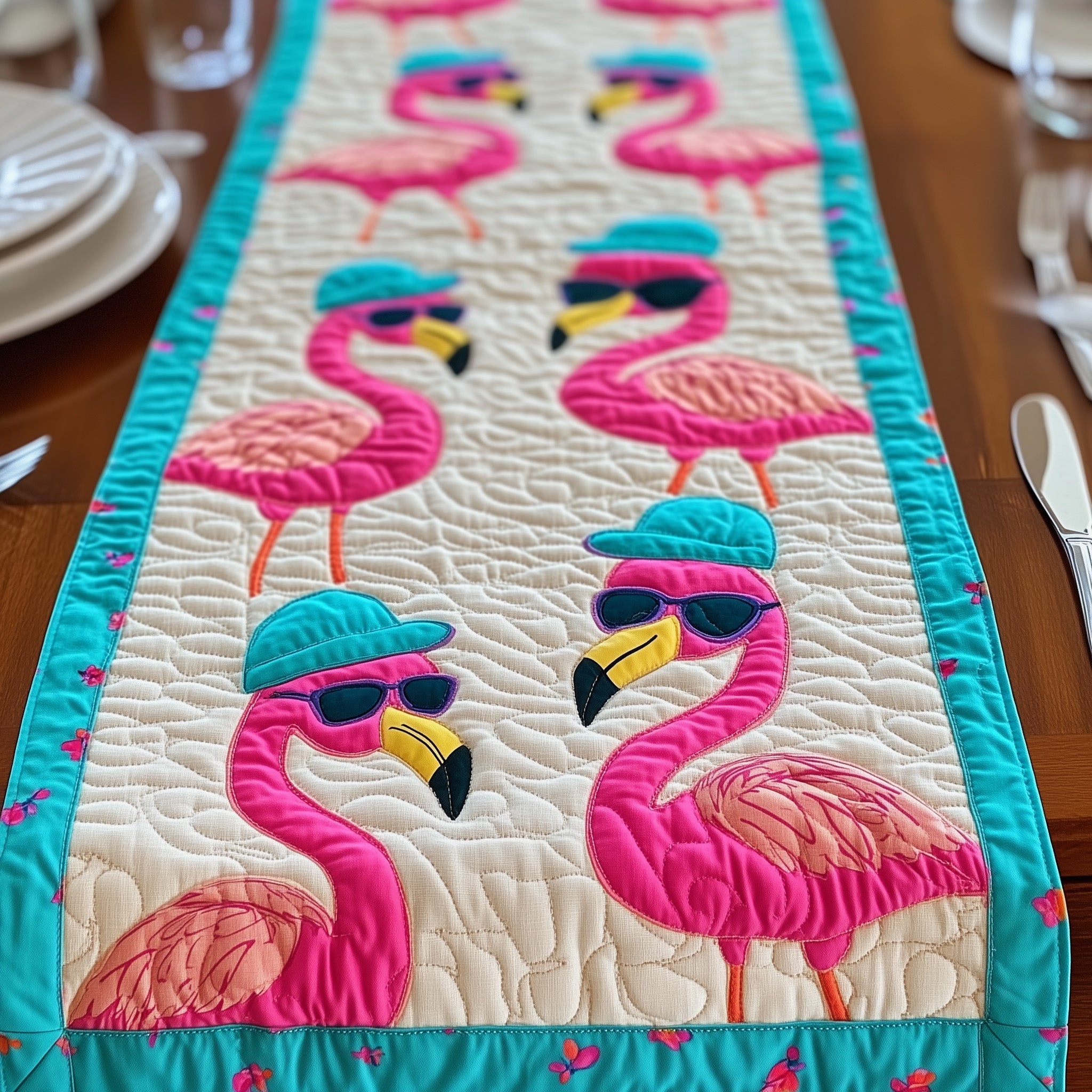 Flamingo Dream Quilted Table Runner GFTONL4546